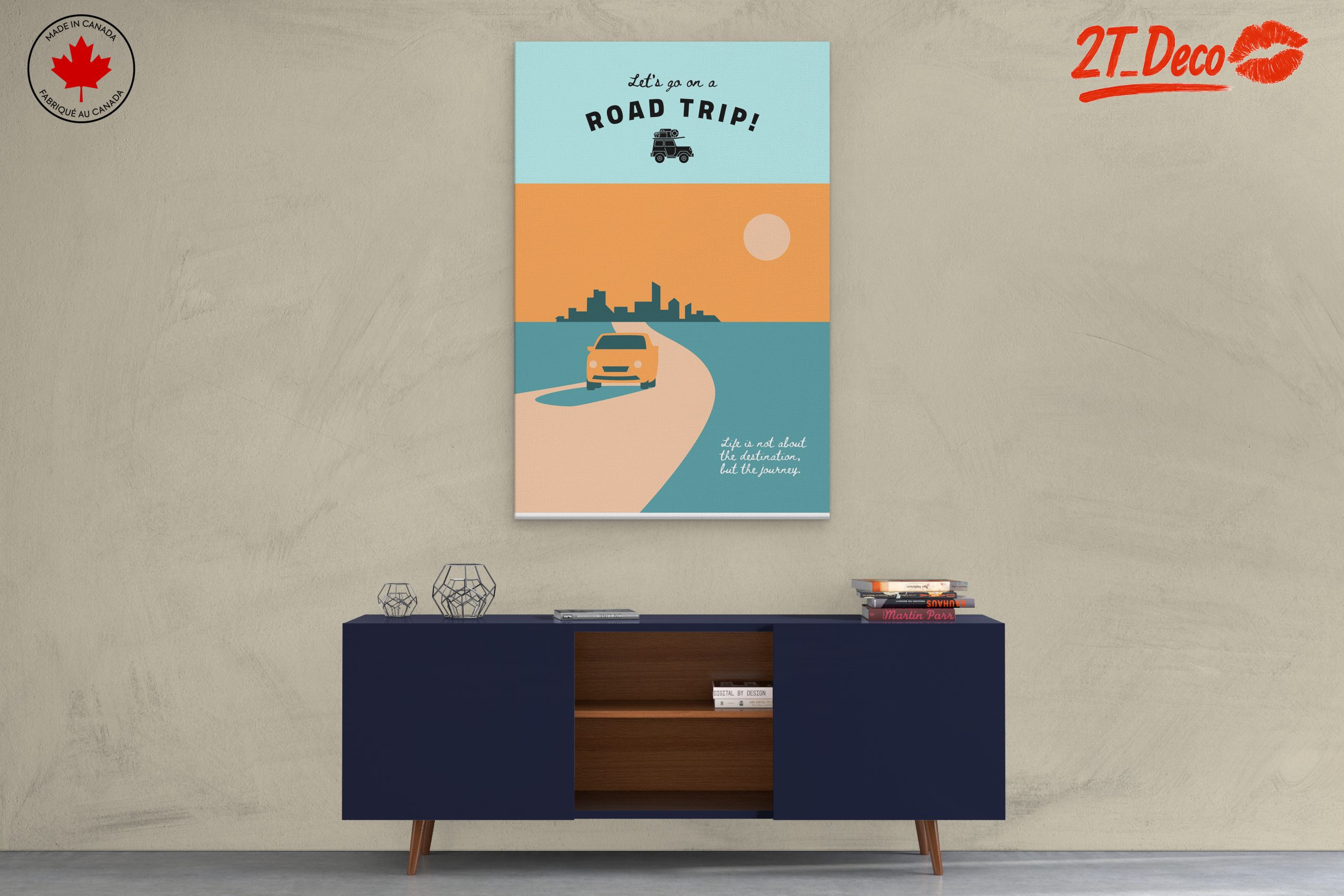 Adventure Road Trip Landscape Art - Image 3