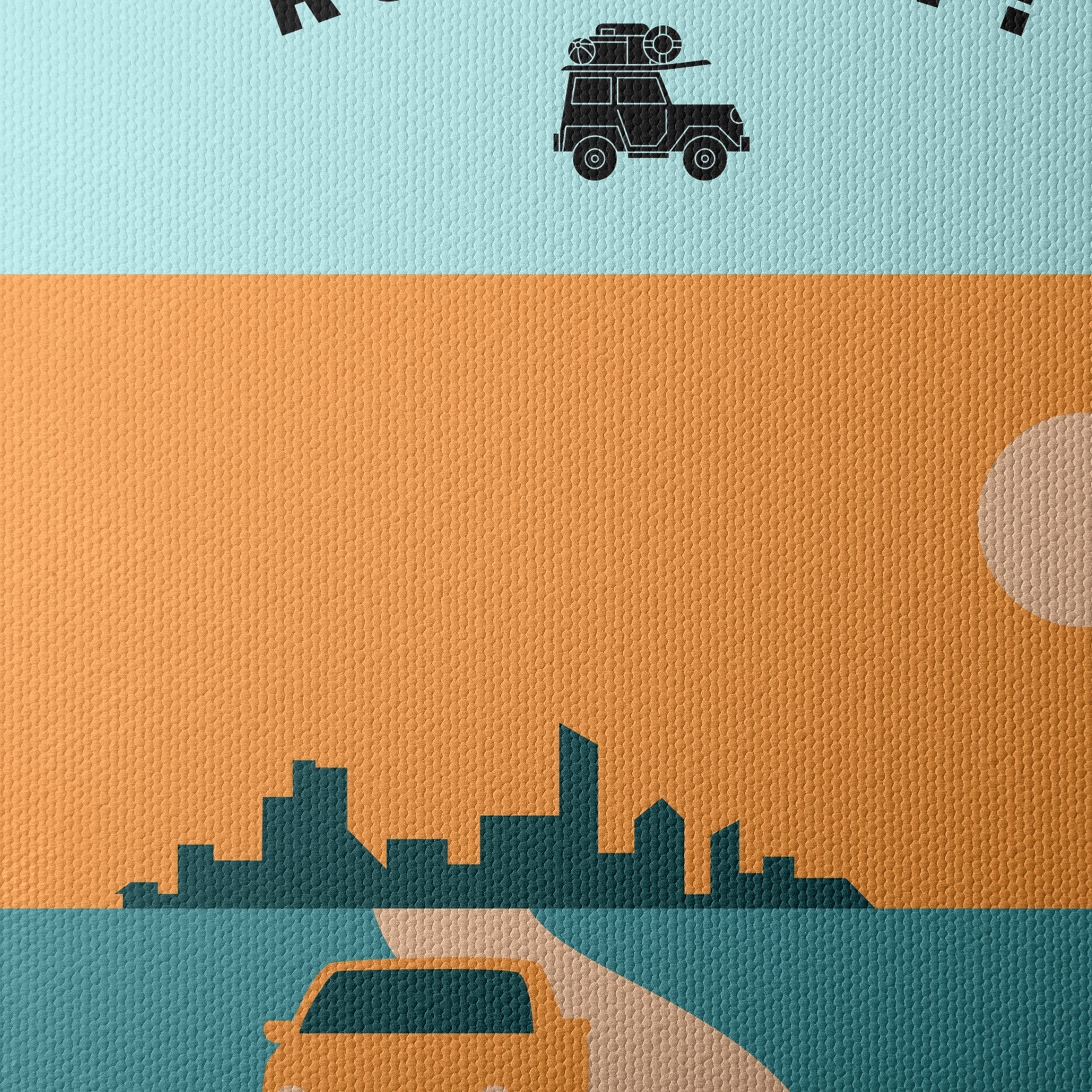 Adventure Road Trip Landscape Art - Image 4