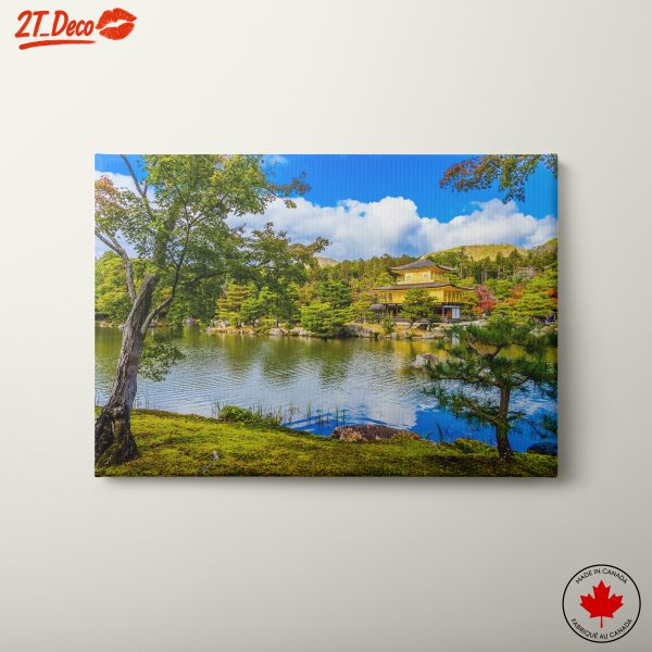 Golden Pavilion Over Tranquil Water