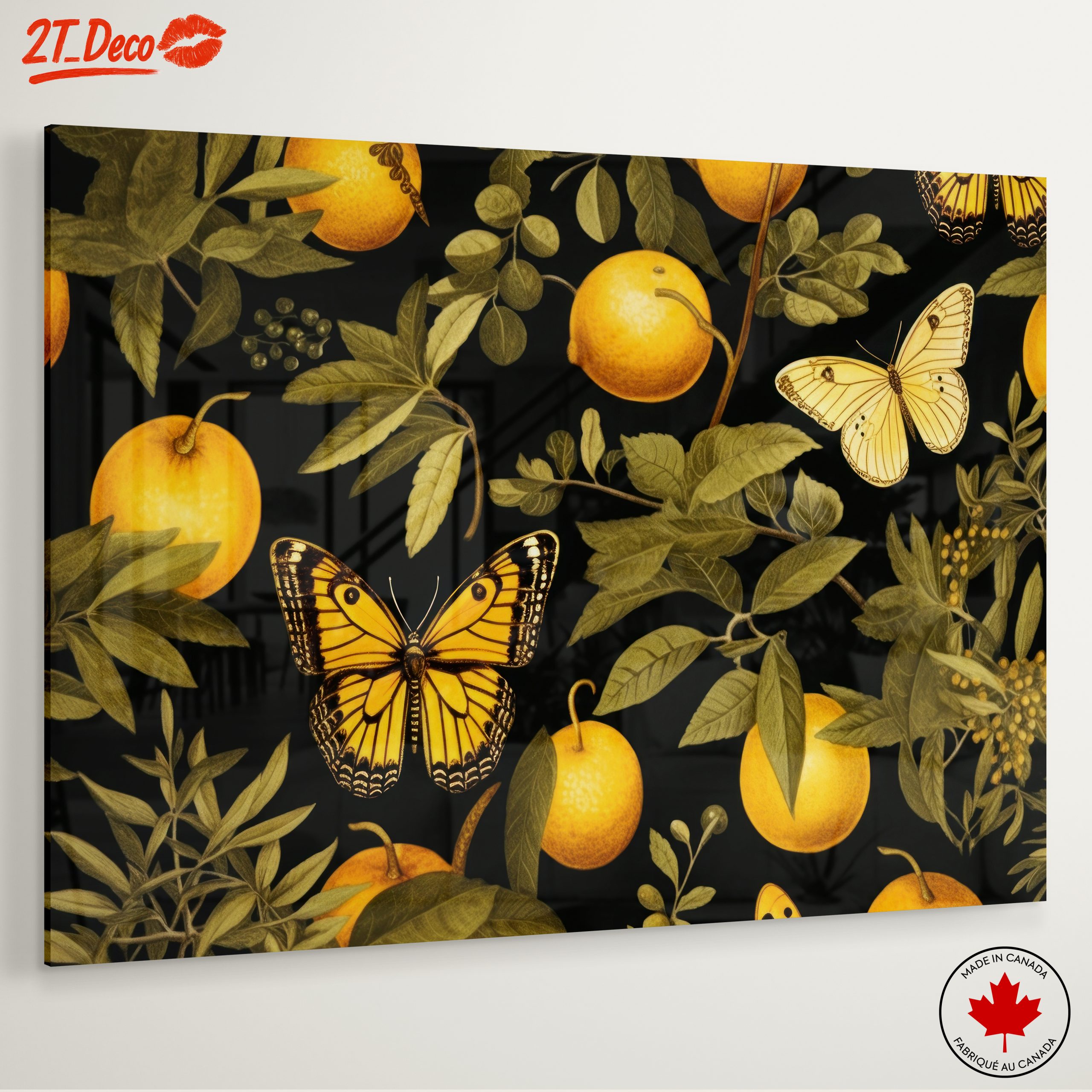 Butterfly and Citrus Botanical Artwork - Image 6
