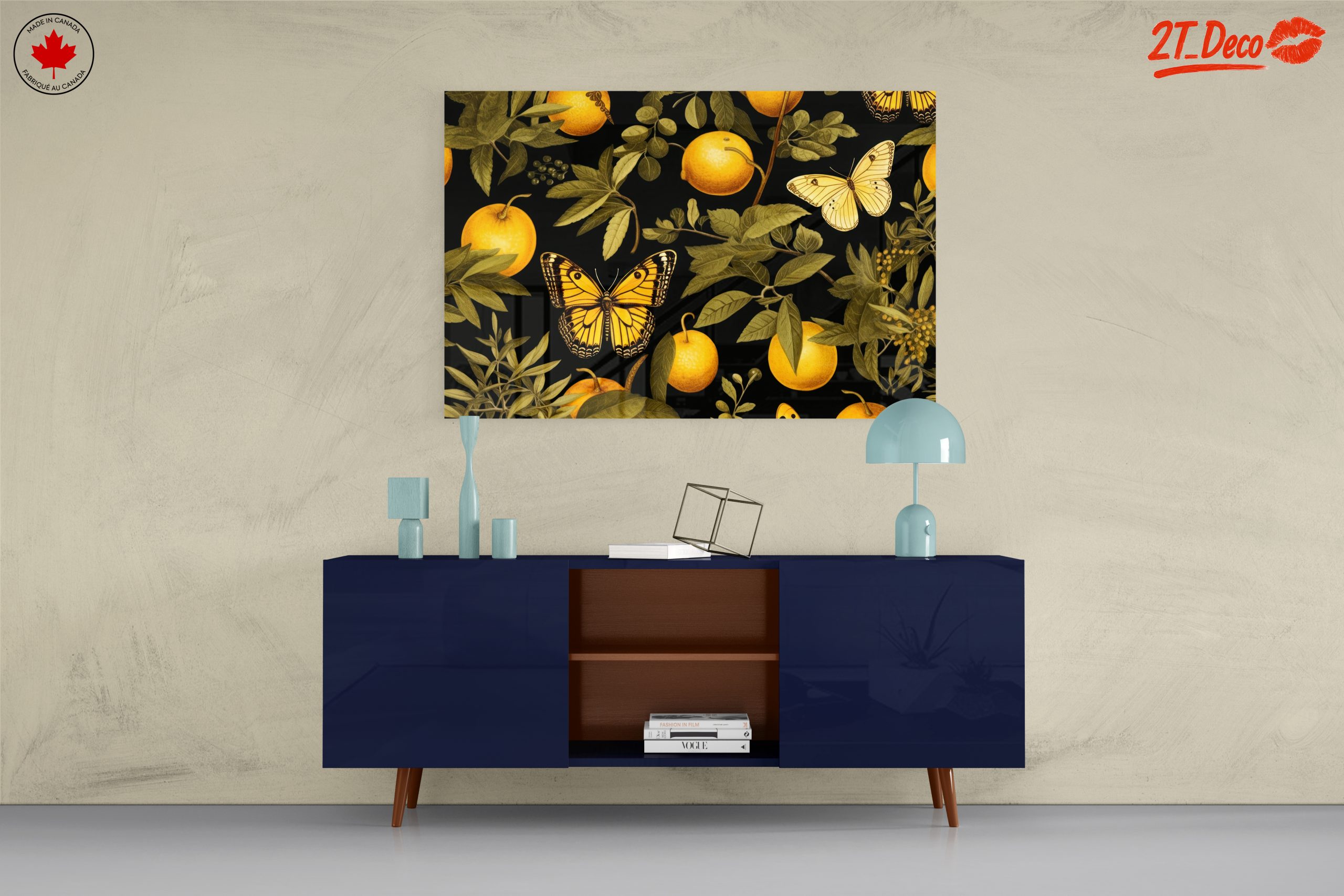Butterfly and Citrus Botanical Artwork - Image 8