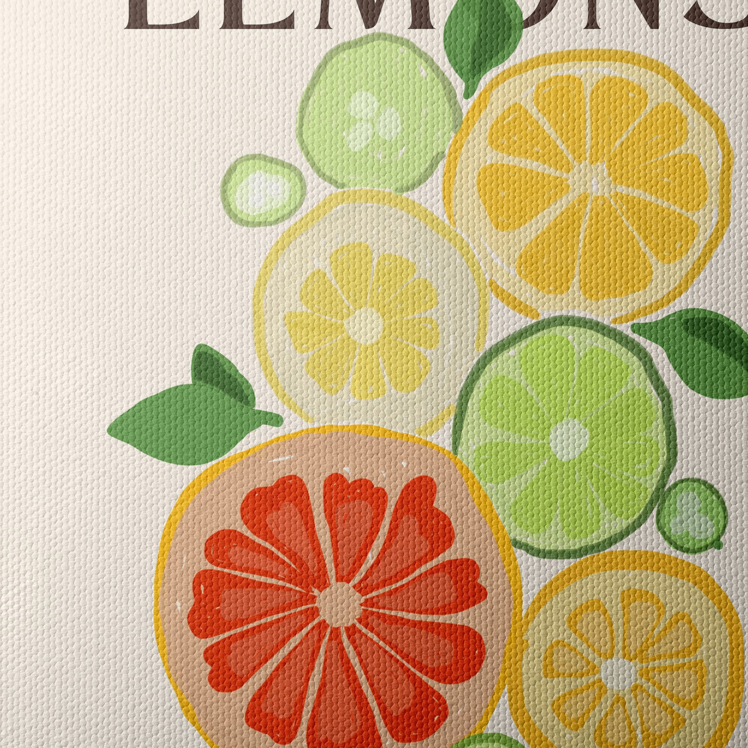 Colorful Abstract Citrus Fruit Art - Image 4