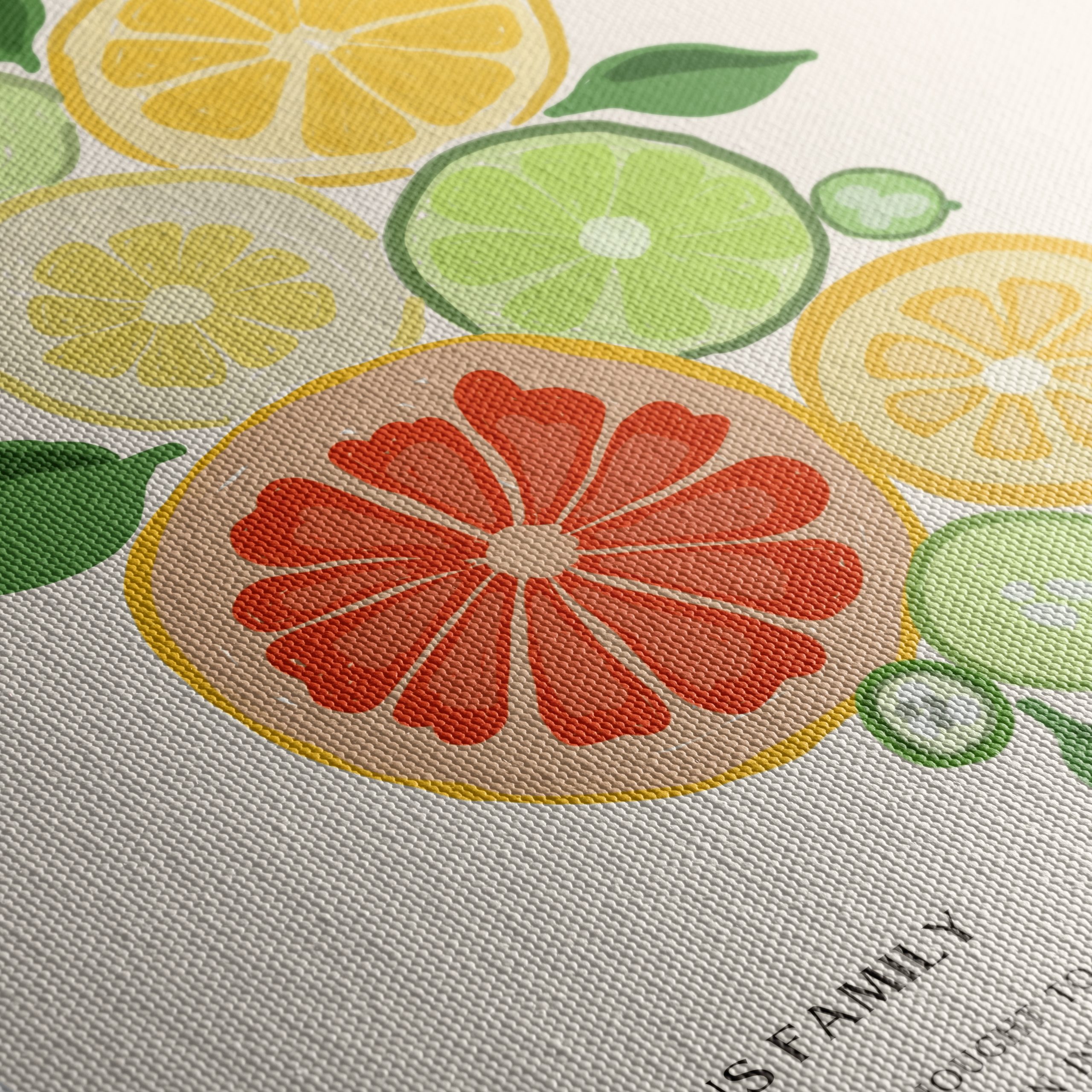 Colorful Abstract Citrus Fruit Art - Image 5