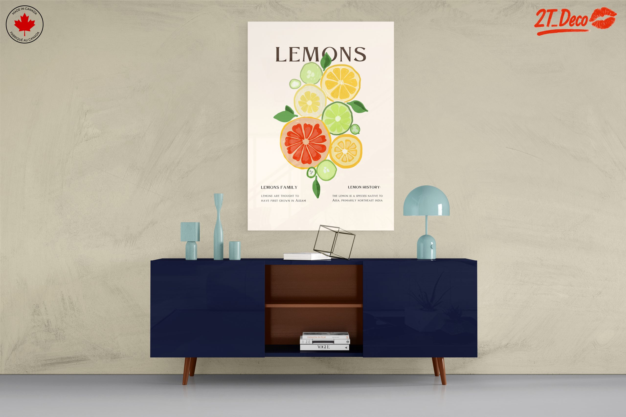 Colorful Abstract Citrus Fruit Art - Image 8