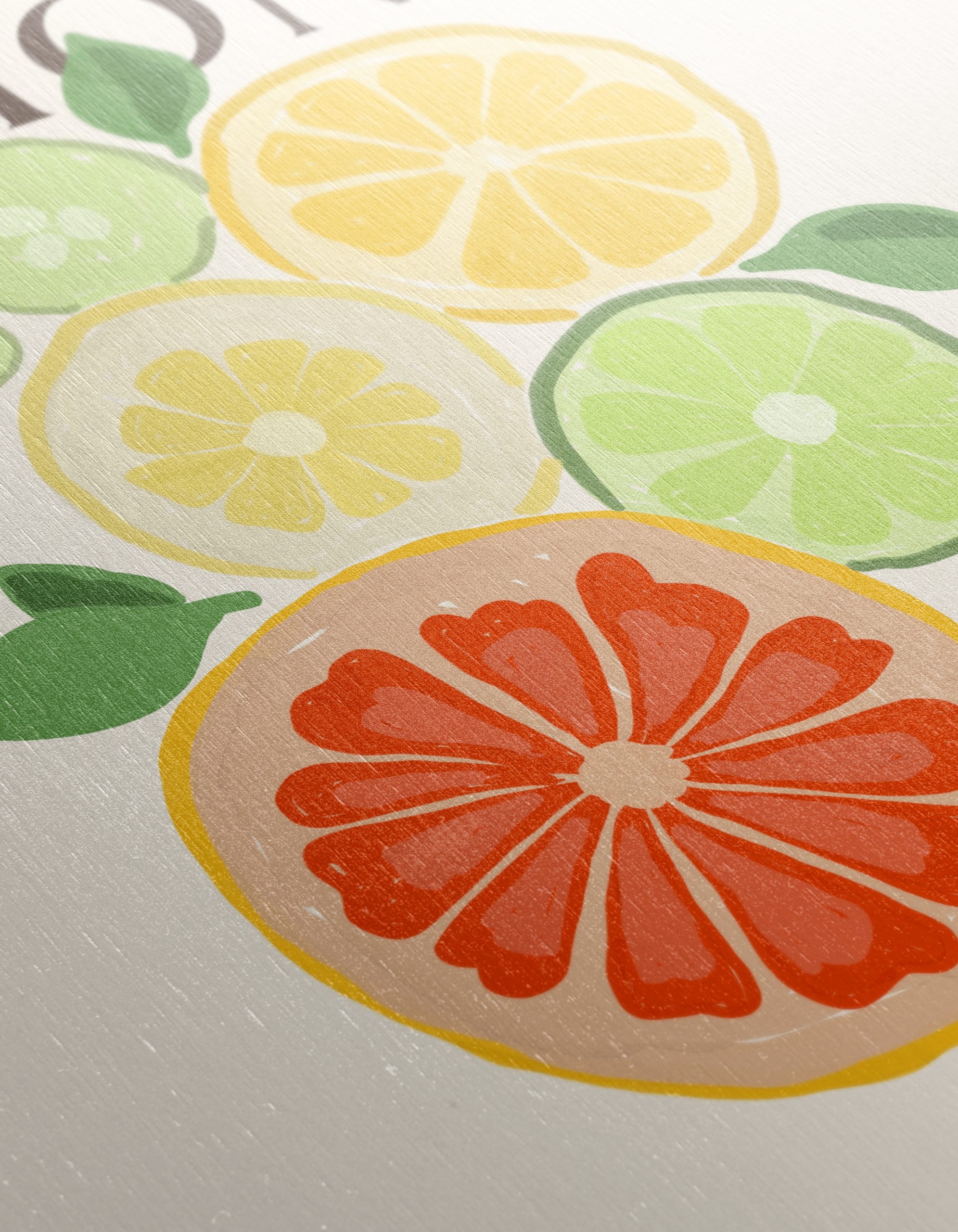 Colorful Abstract Citrus Fruit Art - Image 12