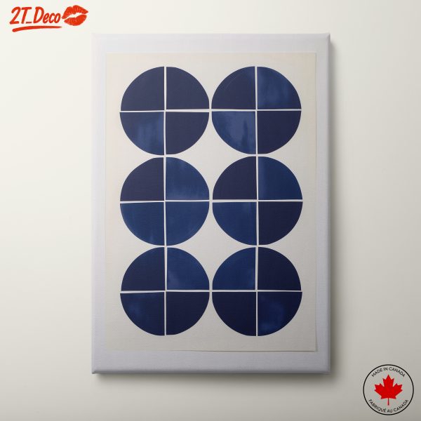 Geometric Blue Abstract Wall Art