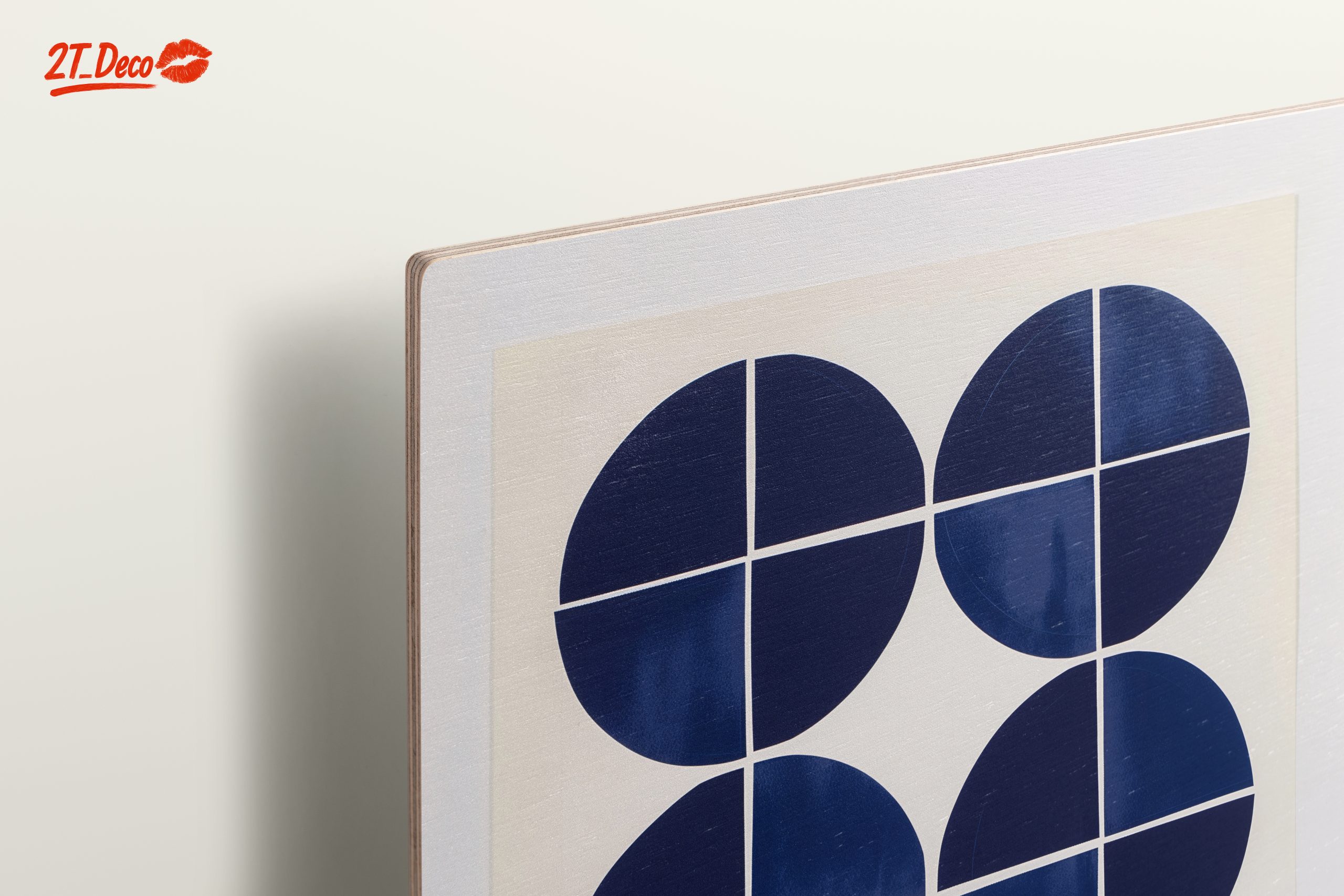 Geometric Blue Abstract Wall Art - Image 15