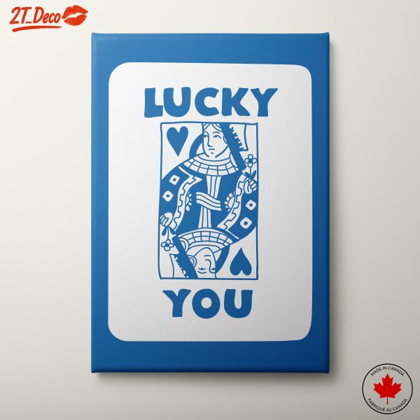 Lucky You Playing Card Design Art
