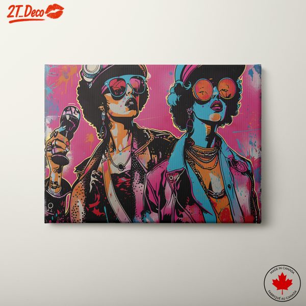 Vibrant Pop Culture Character Art