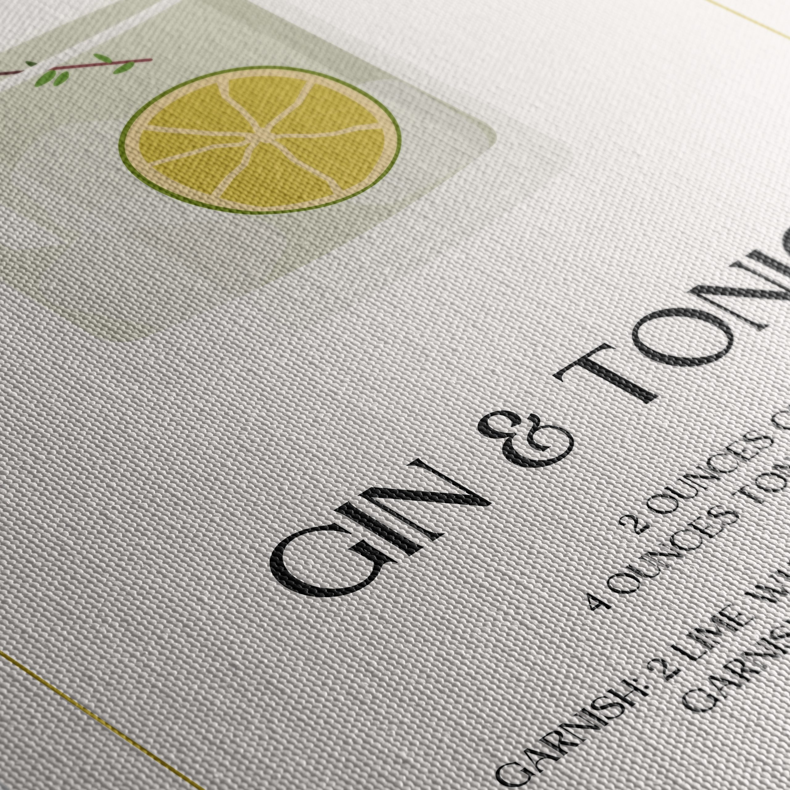 Stylish Cocktail Recipe Art for Home Bar - Image 5
