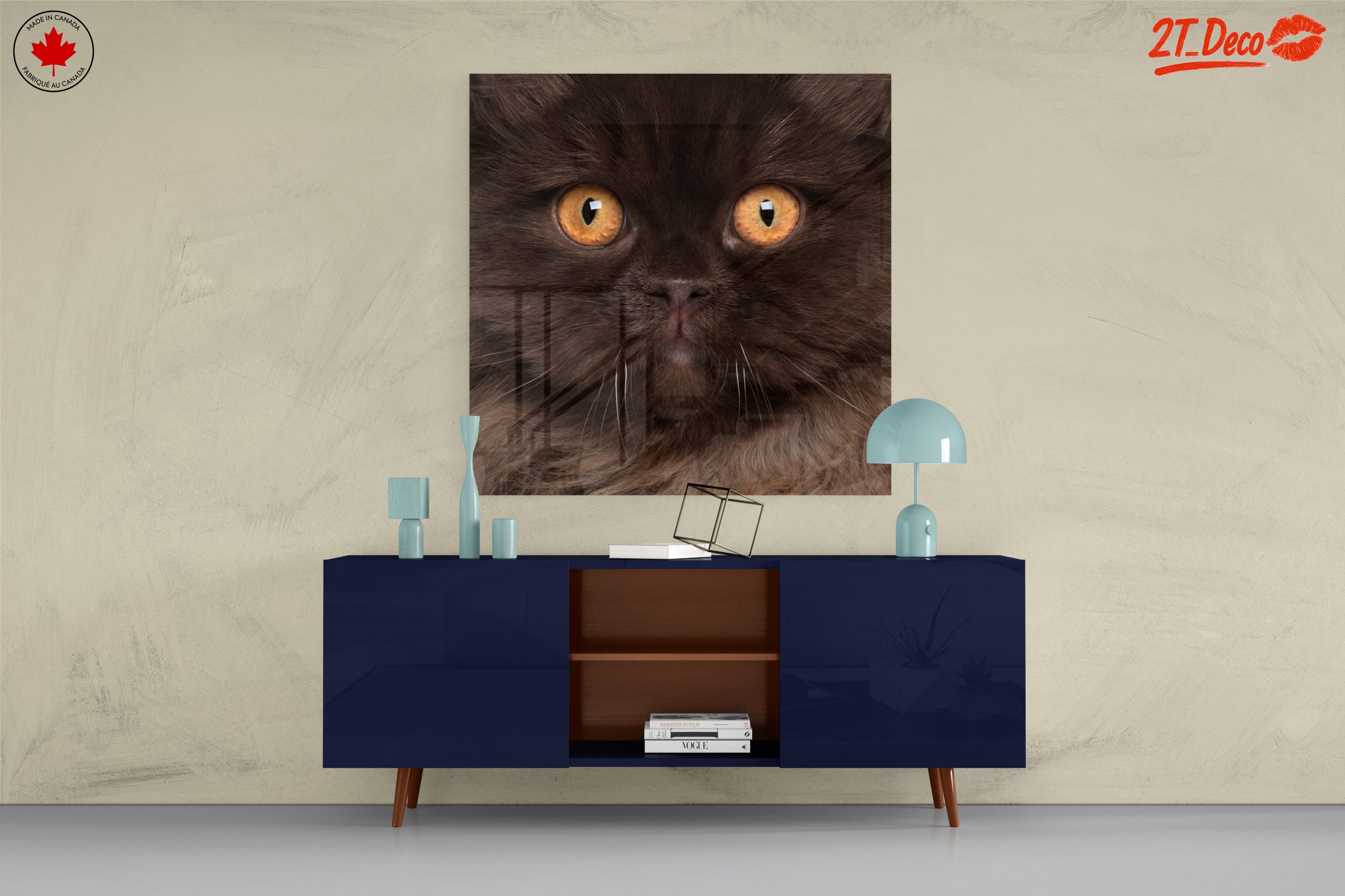 Stunning Cat Portrait with Golden Eyes - Image 8