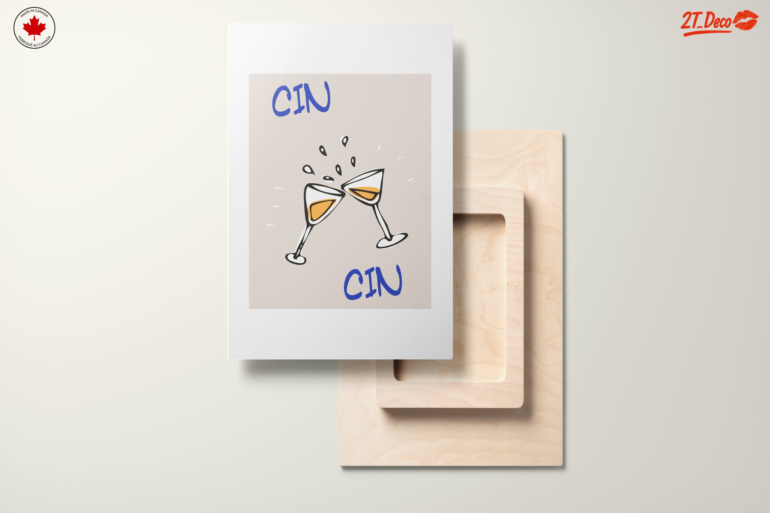 Cheers Celebration Art with Toasting Glasses - Image 11