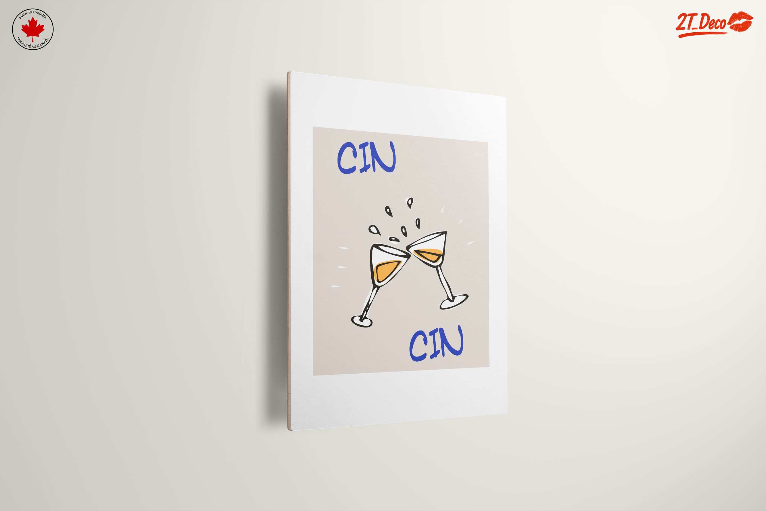 Cheers Celebration Art with Toasting Glasses - Image 13