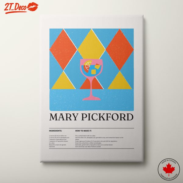 Colorful Cocktail Recipe Art