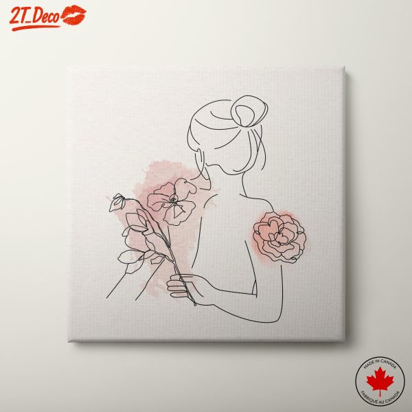 Elegant Minimalist Floral Portrait