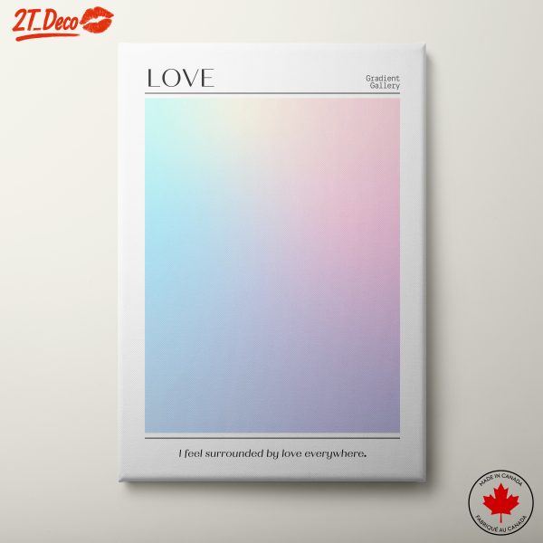 Emotional Gradient Art Featuring Love