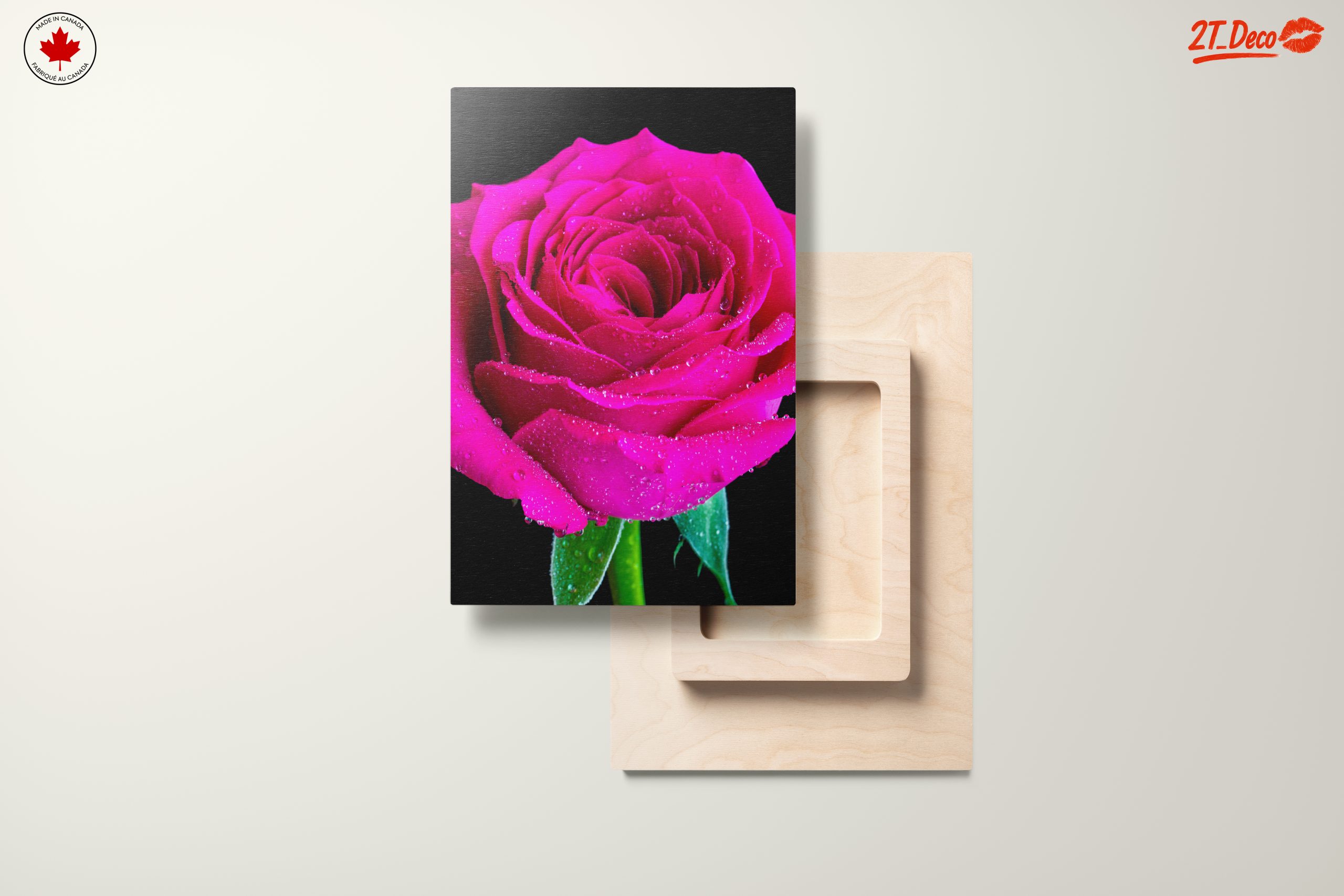 Stunning Pink Rose Flower Art - Image 11