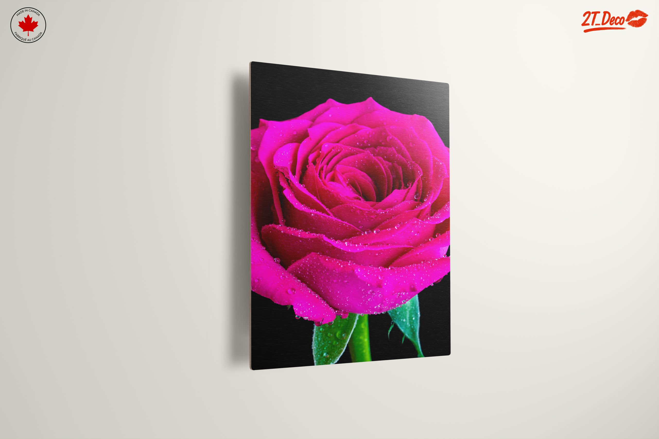 Stunning Pink Rose Flower Art - Image 13