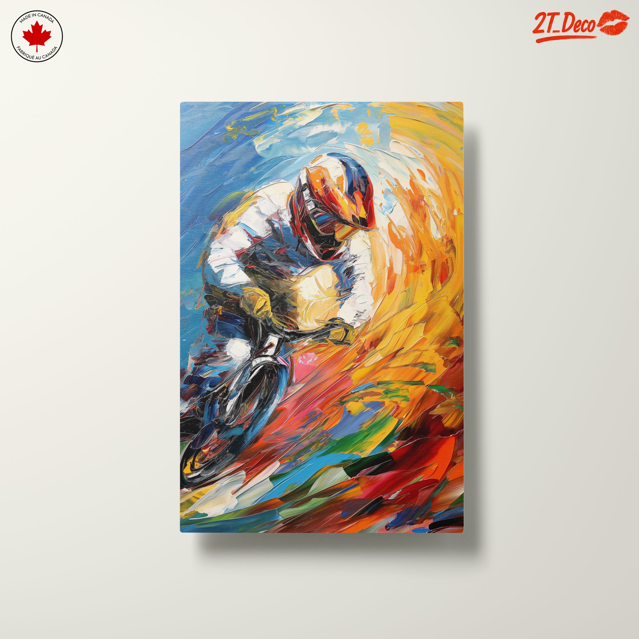 Dynamic Motorsport Athlete in Vivid Colors - Image 10