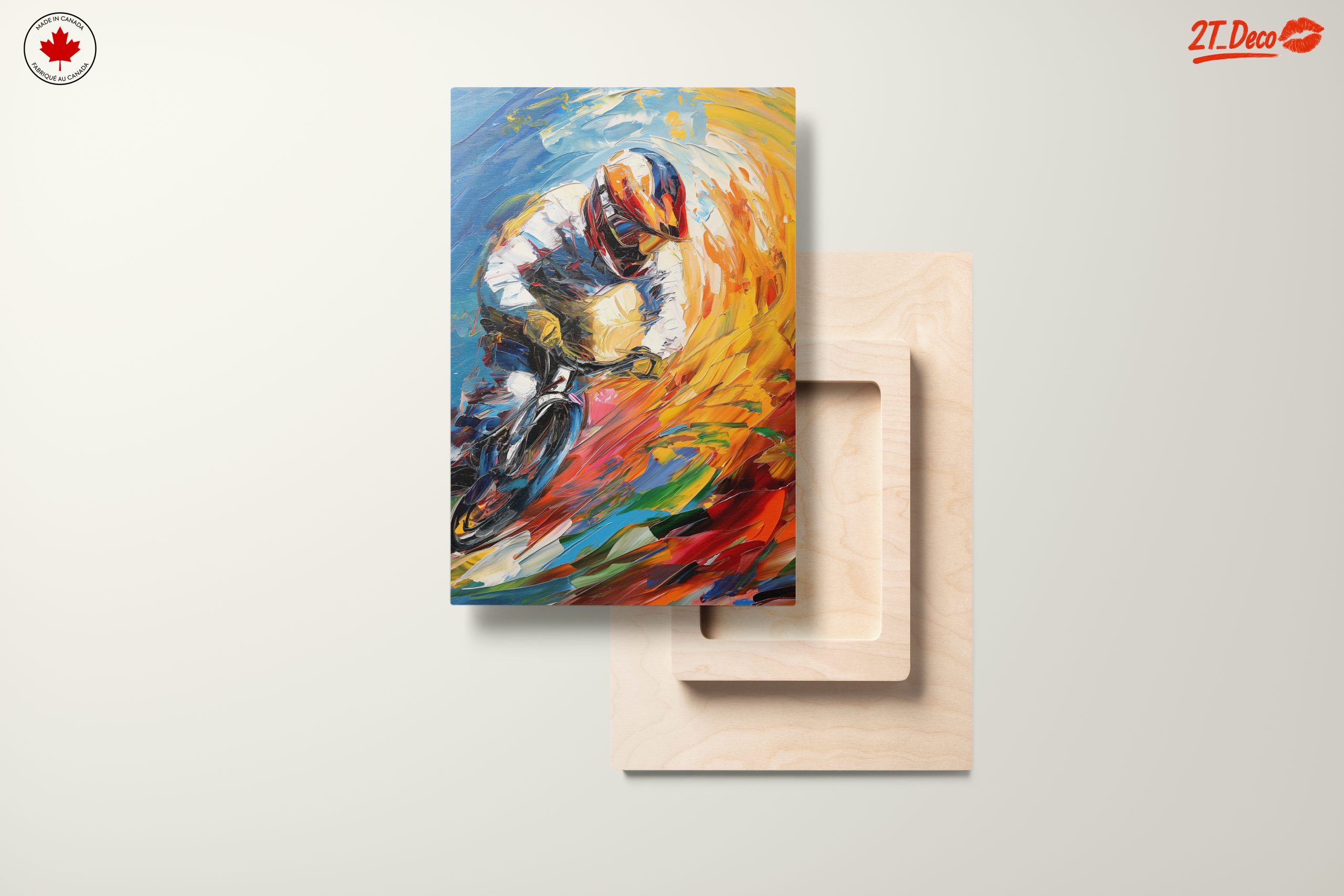 Dynamic Motorsport Athlete in Vivid Colors - Image 11