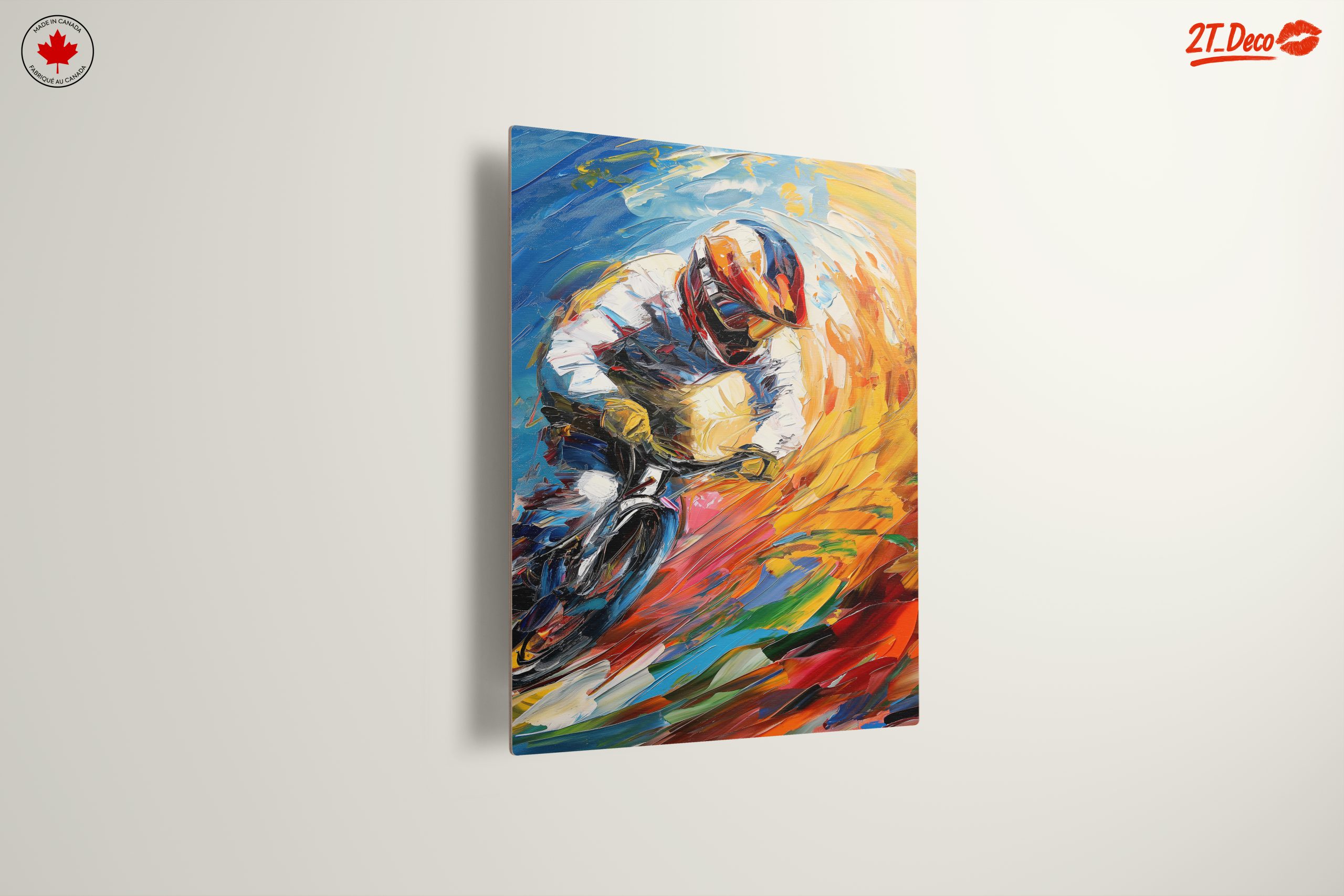 Dynamic Motorsport Athlete in Vivid Colors - Image 13