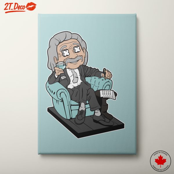Humorous Character Sitting in Chair