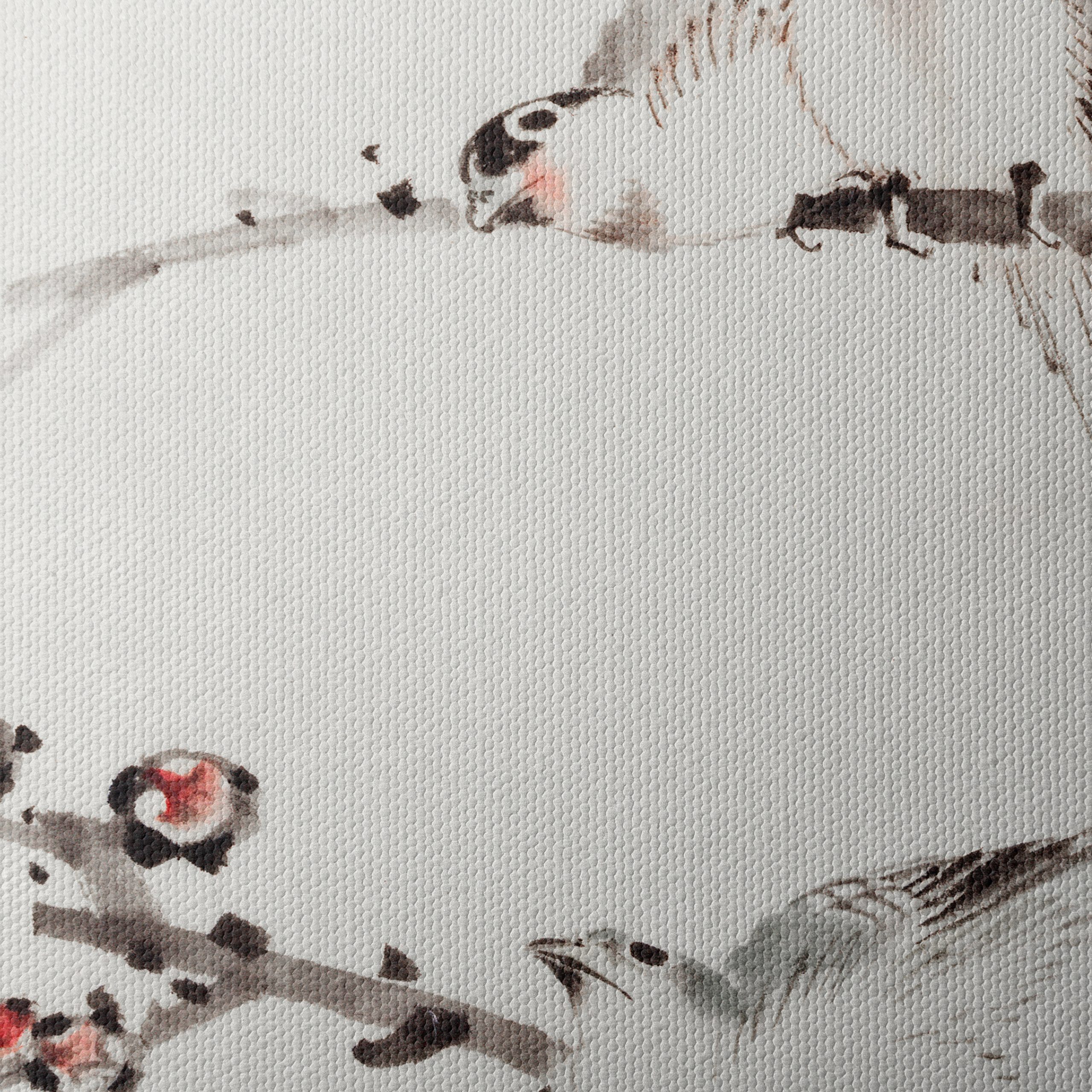 Elegant Bird and Blossom Watercolor Art - Image 4