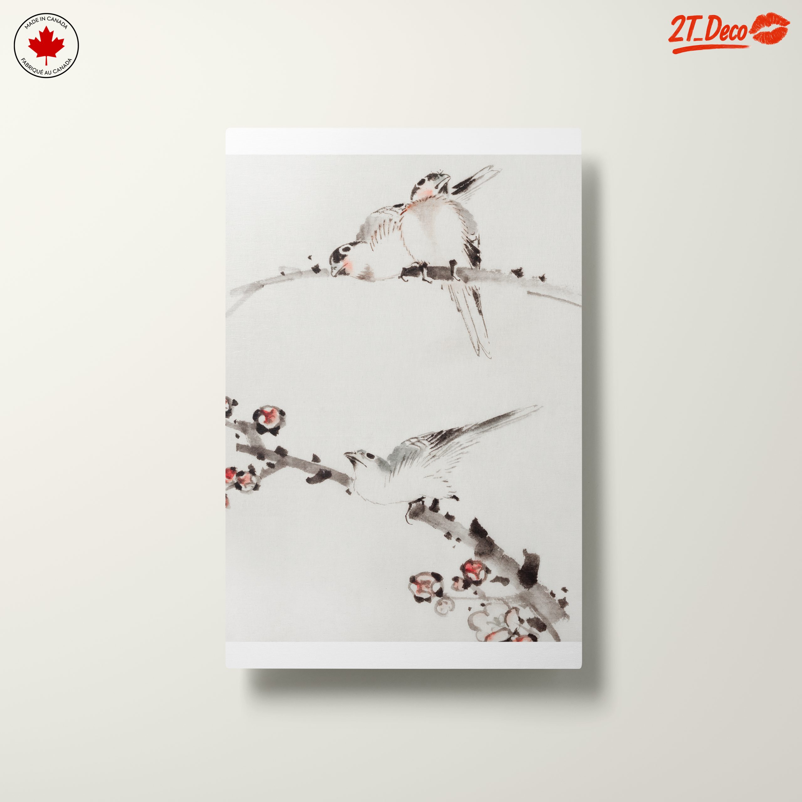 Elegant Bird and Blossom Watercolor Art - Image 10