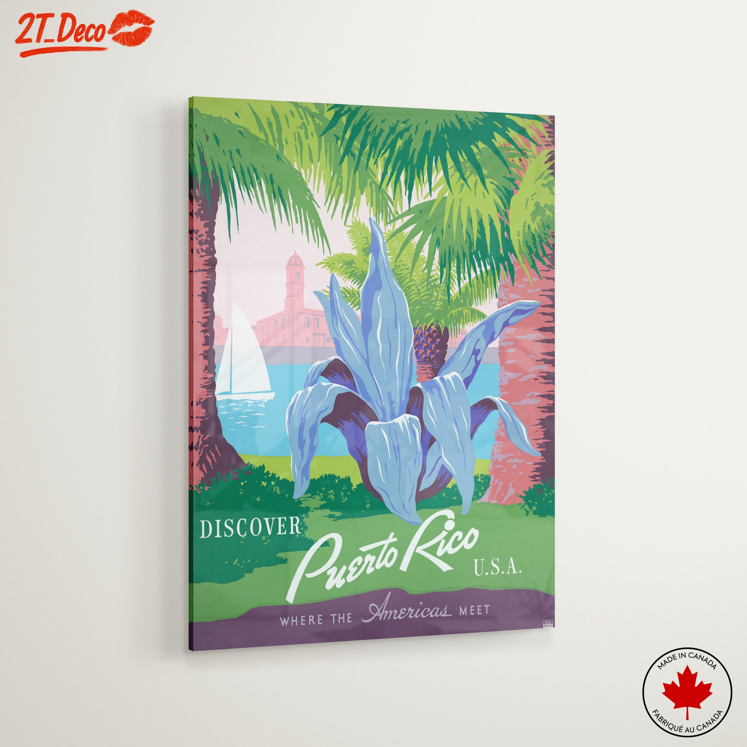 Discover Puerto Rico Vintage Travel Poster - Image 6