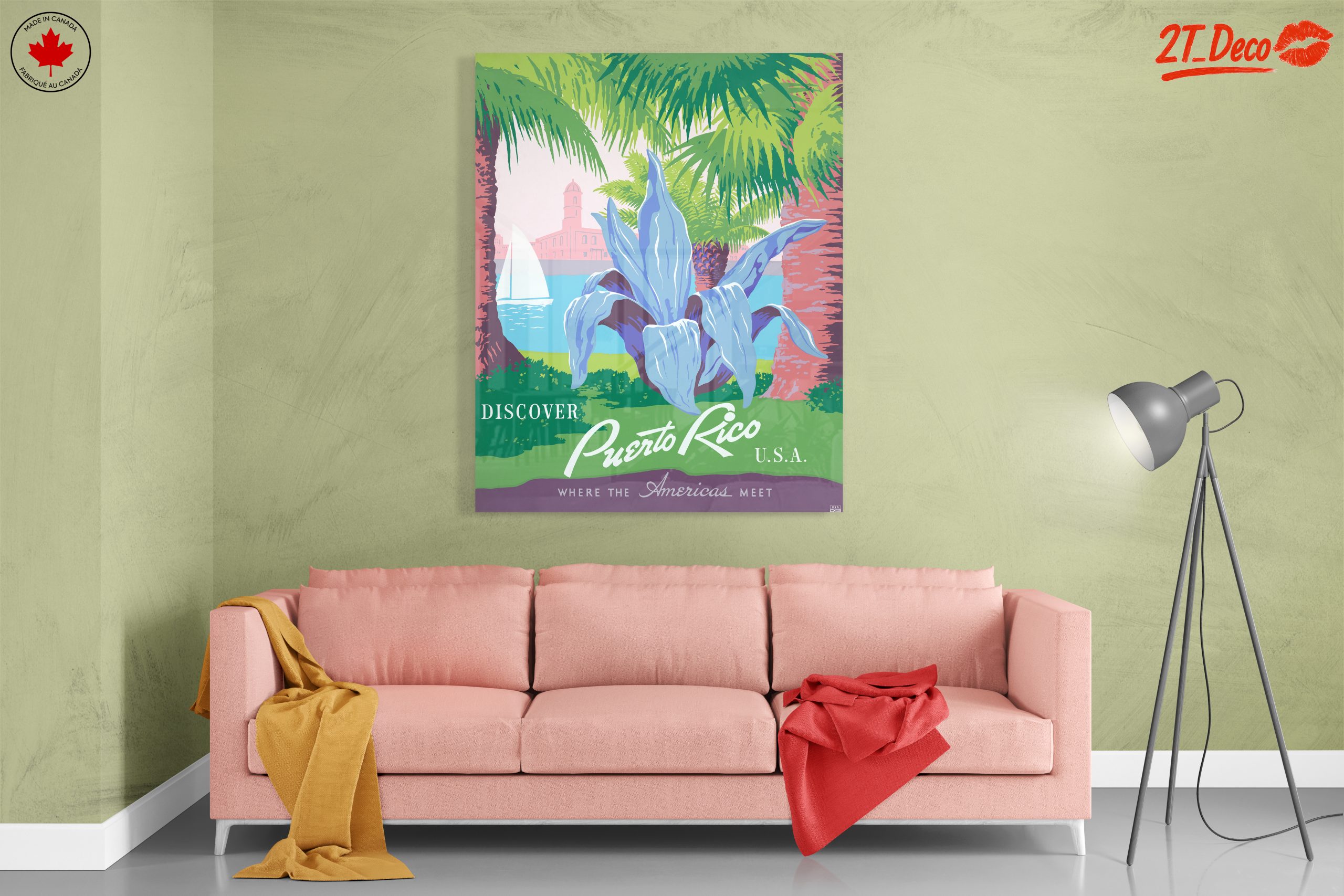 Discover Puerto Rico Vintage Travel Poster - Image 7