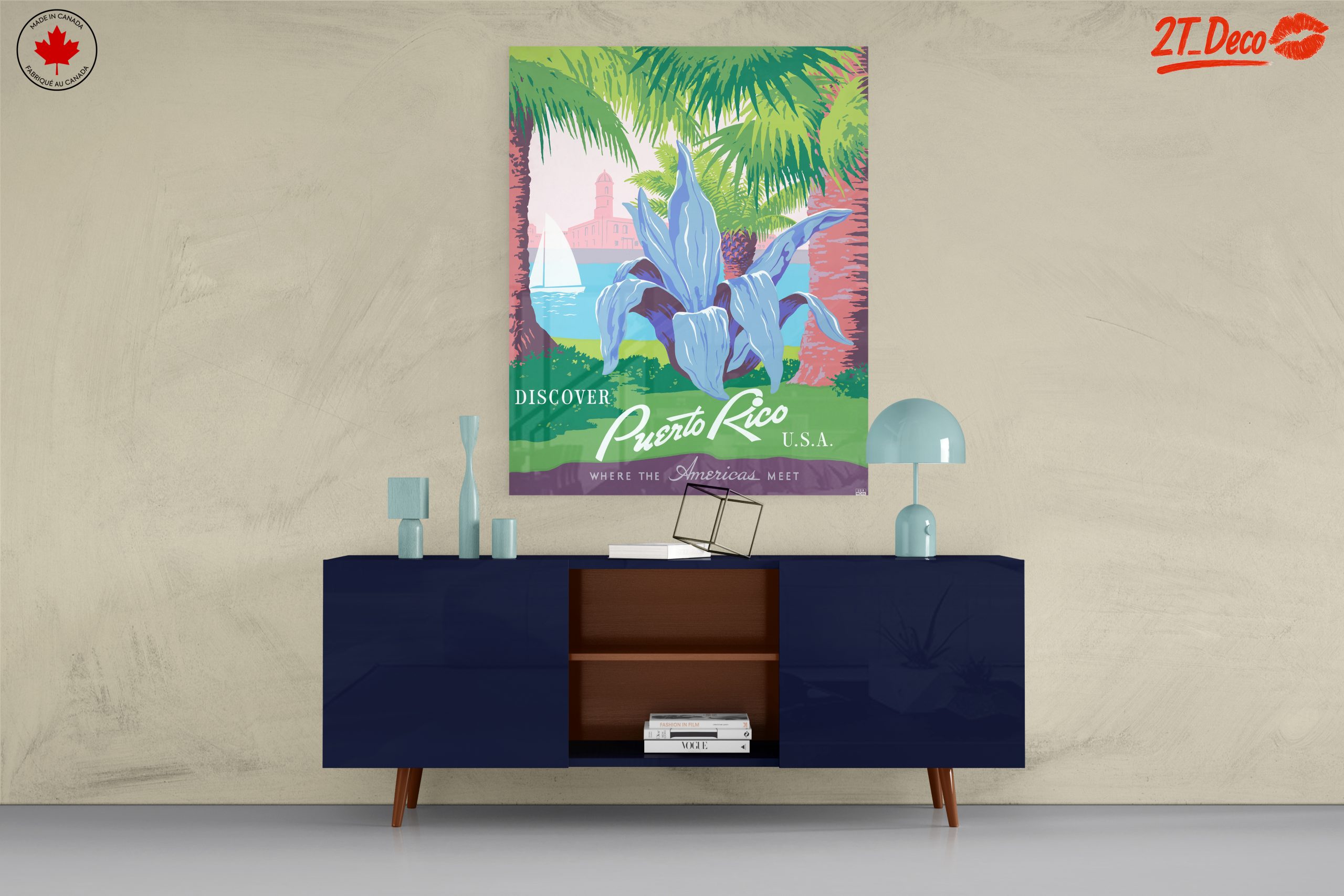 Discover Puerto Rico Vintage Travel Poster - Image 8