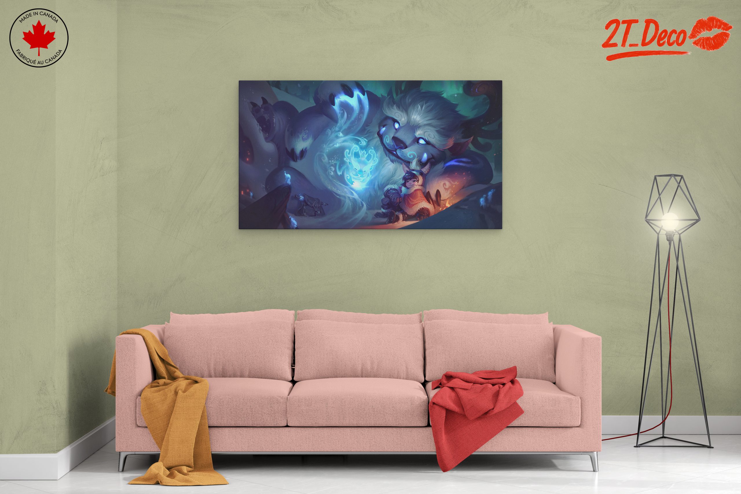 Fantasy Creature and Child in Snowy Landscape - Image 2