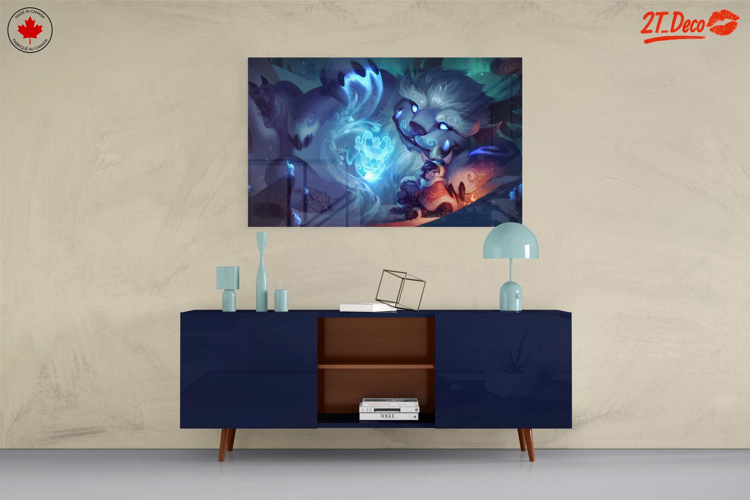 Fantasy Creature and Child in Snowy Landscape - Image 8
