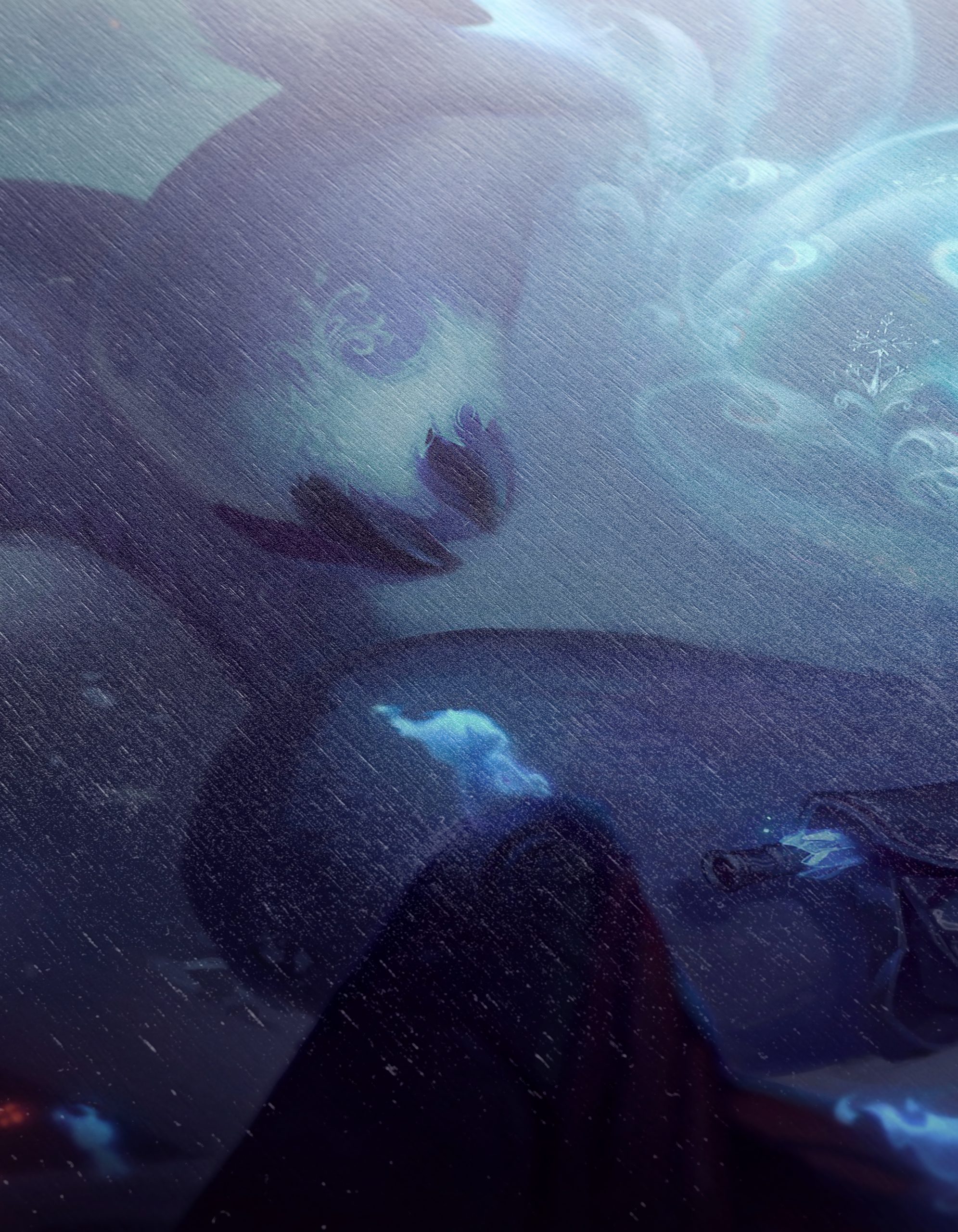 Fantasy Creature and Child in Snowy Landscape - Image 12