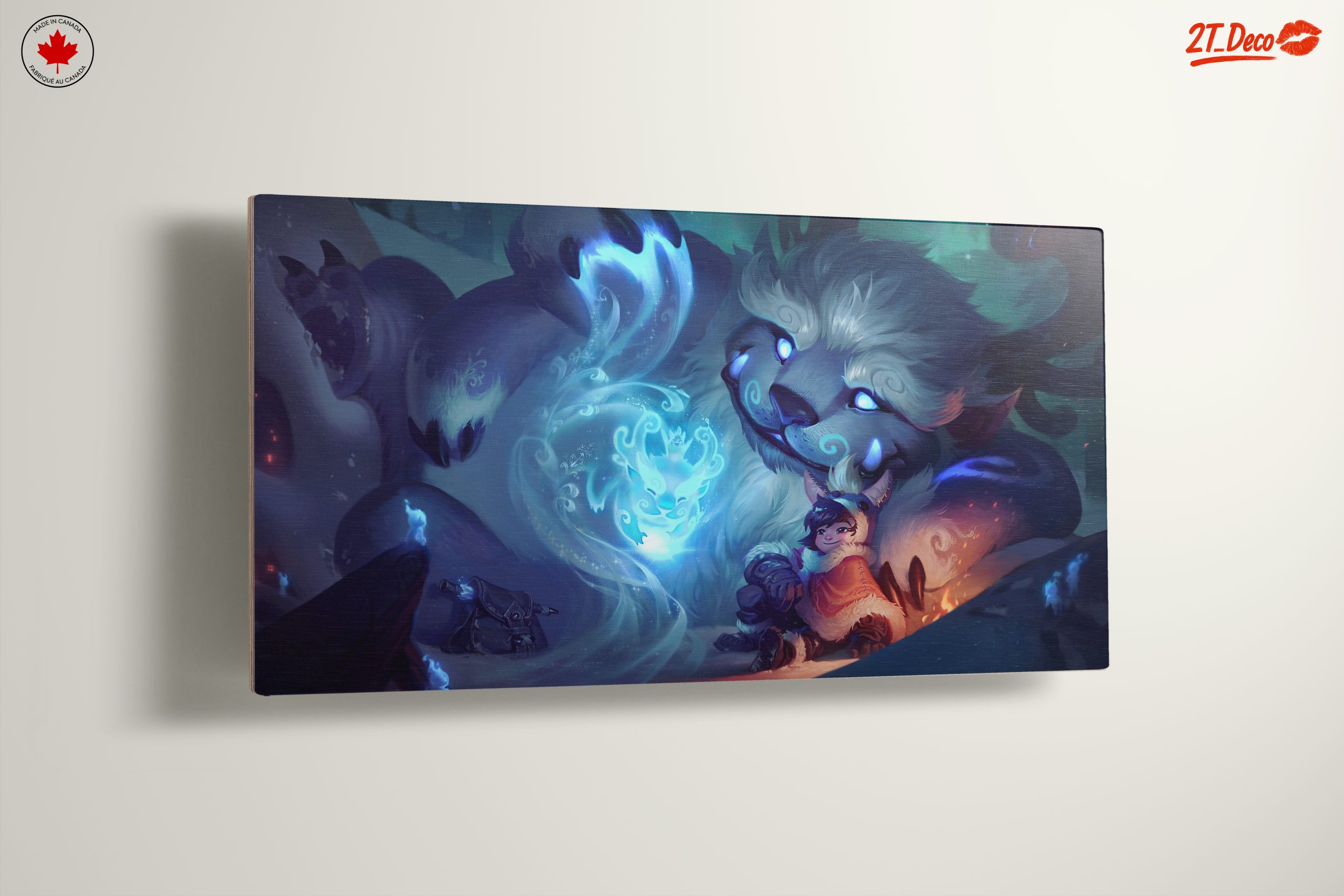 Fantasy Creature and Child in Snowy Landscape - Image 13