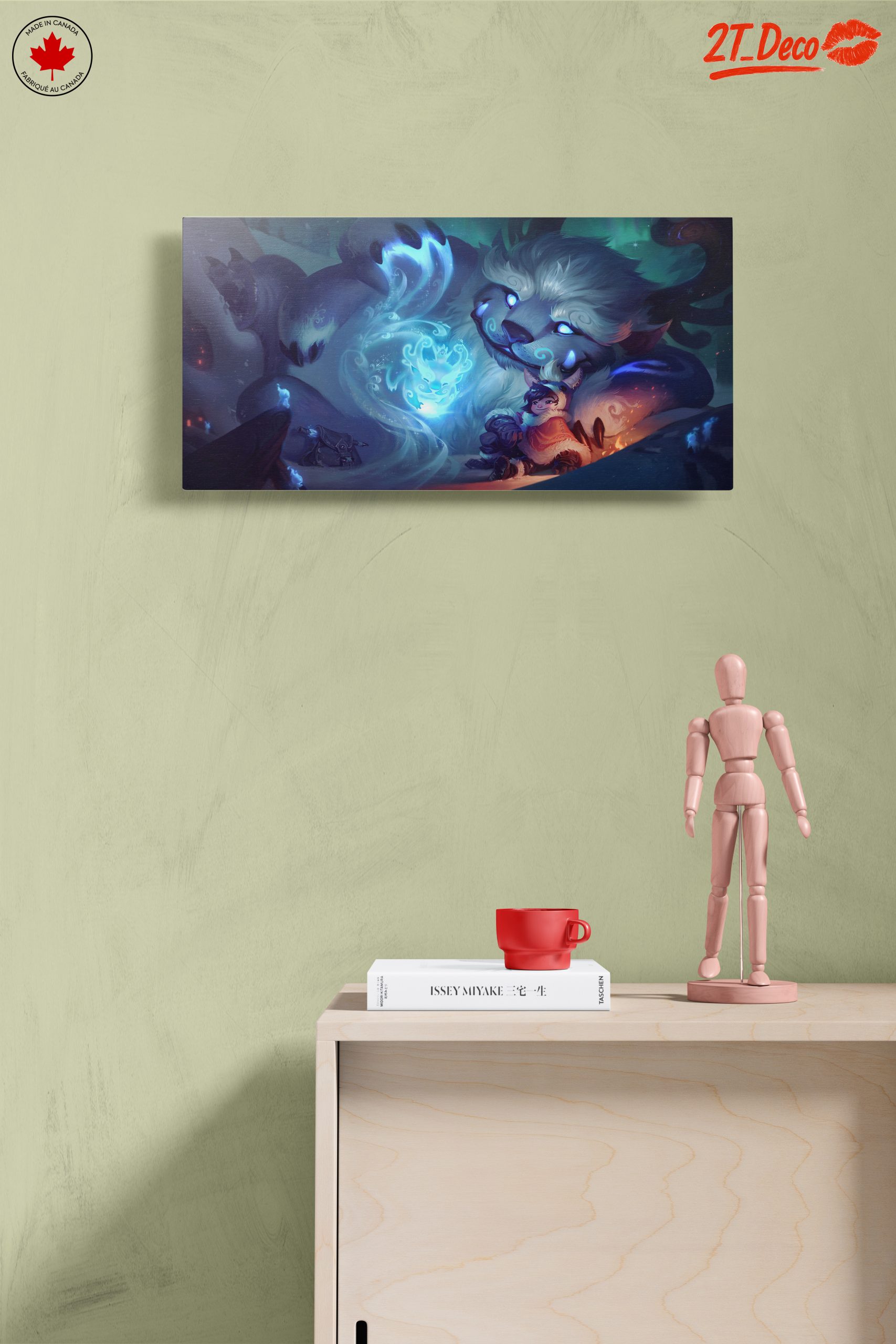 Fantasy Creature and Child in Snowy Landscape - Image 14