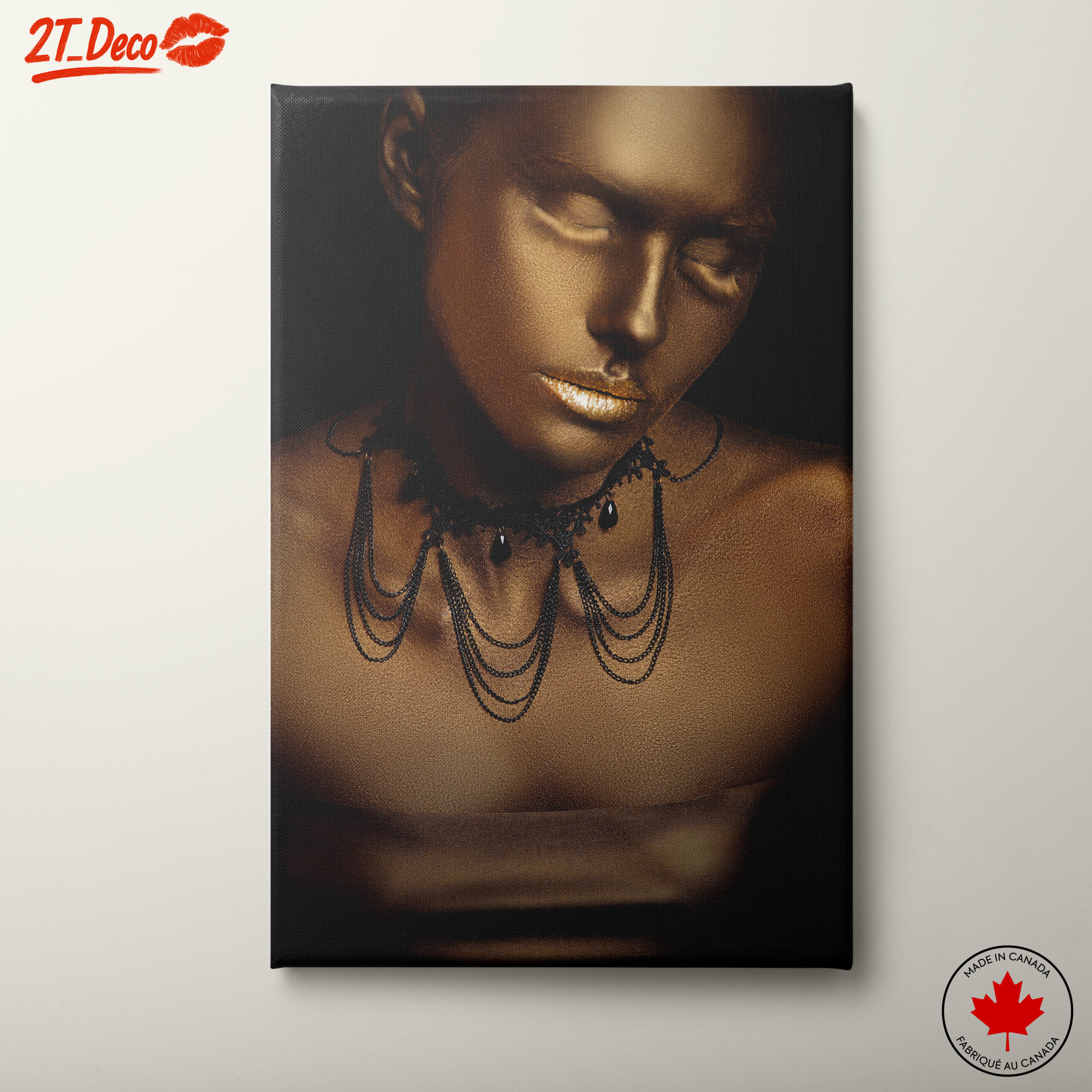 Gold Metallic Artistic Portrait