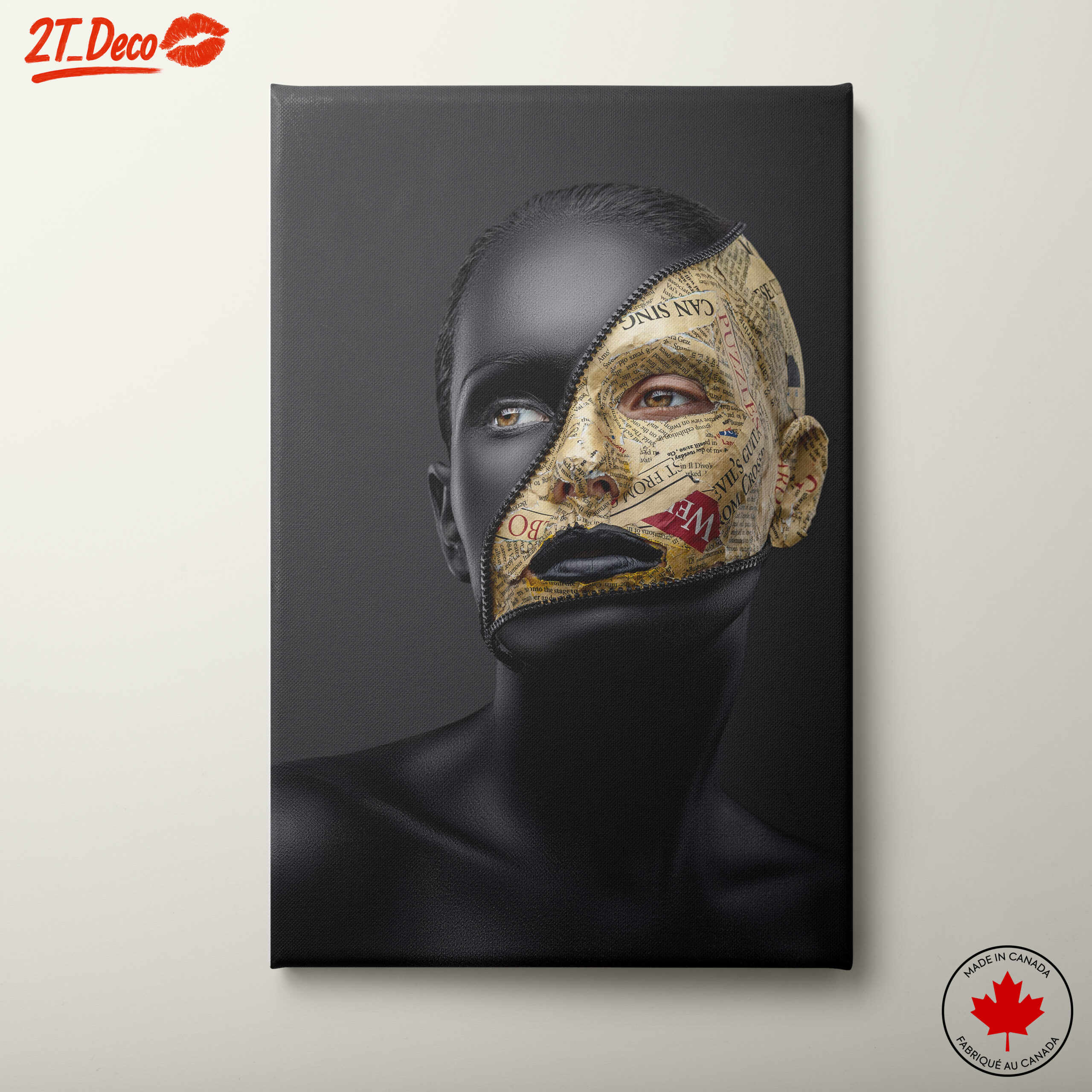 Contemporary Mixed Media Portrait Art