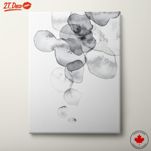 Monochrome Abstract Watercolor Art