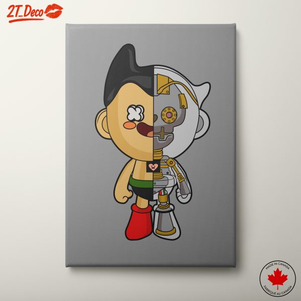 Whimsical Character Design Featuring Robot Elements