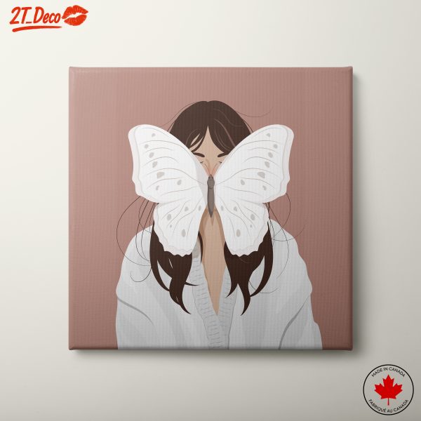 Elegant Contemporary Portrait with Butterfly