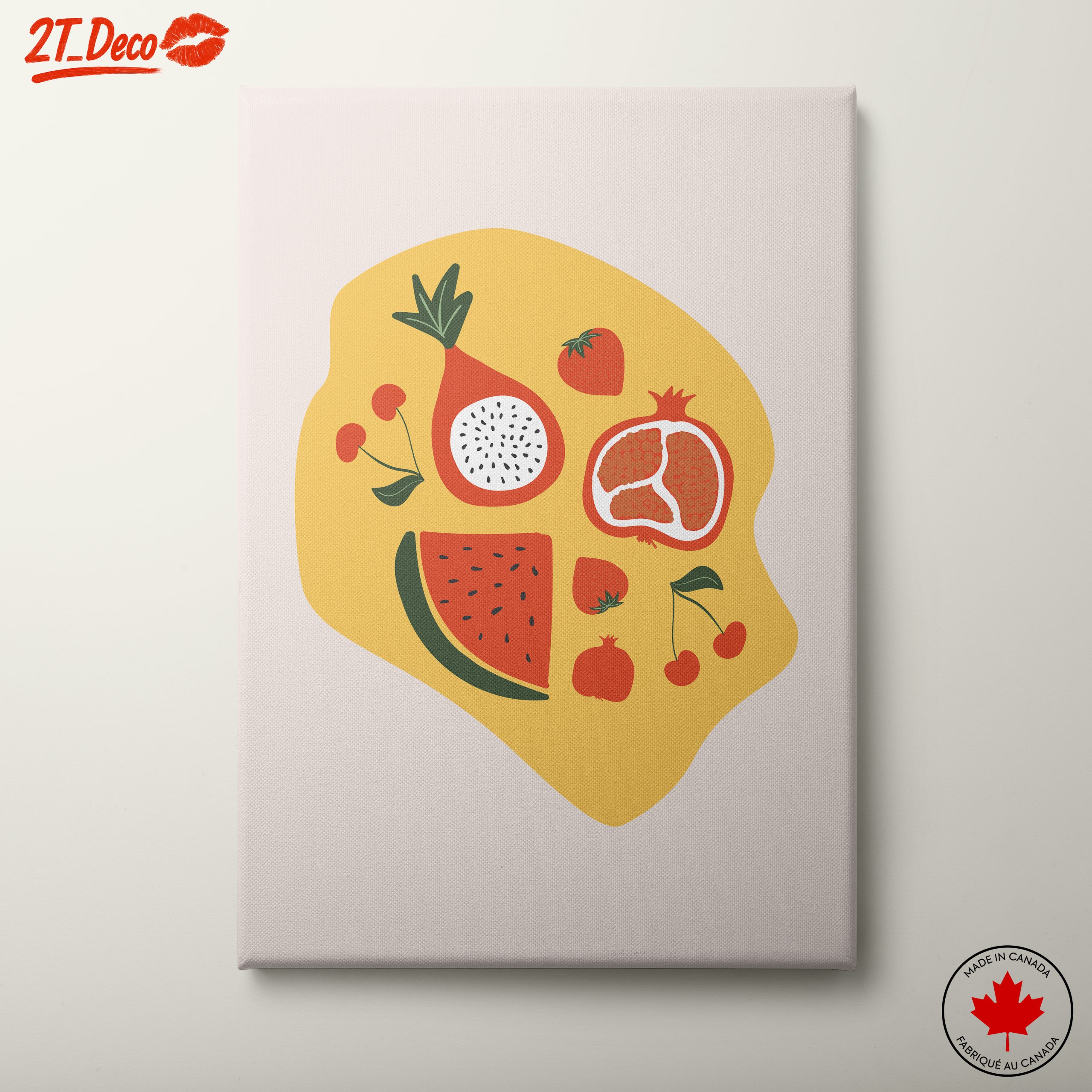 Stylized Abstract Fruit Art