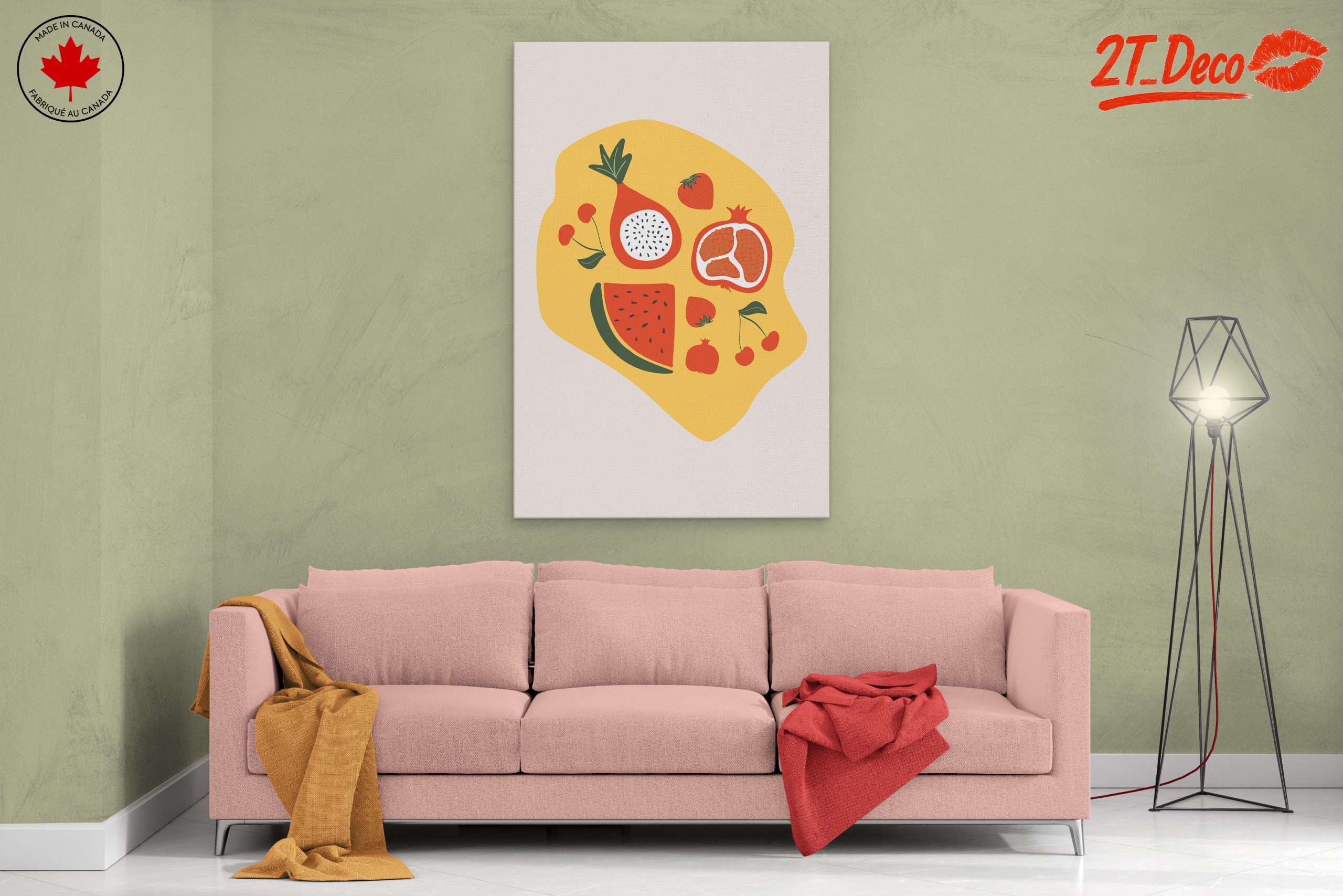 Stylized Abstract Fruit Art - Image 2