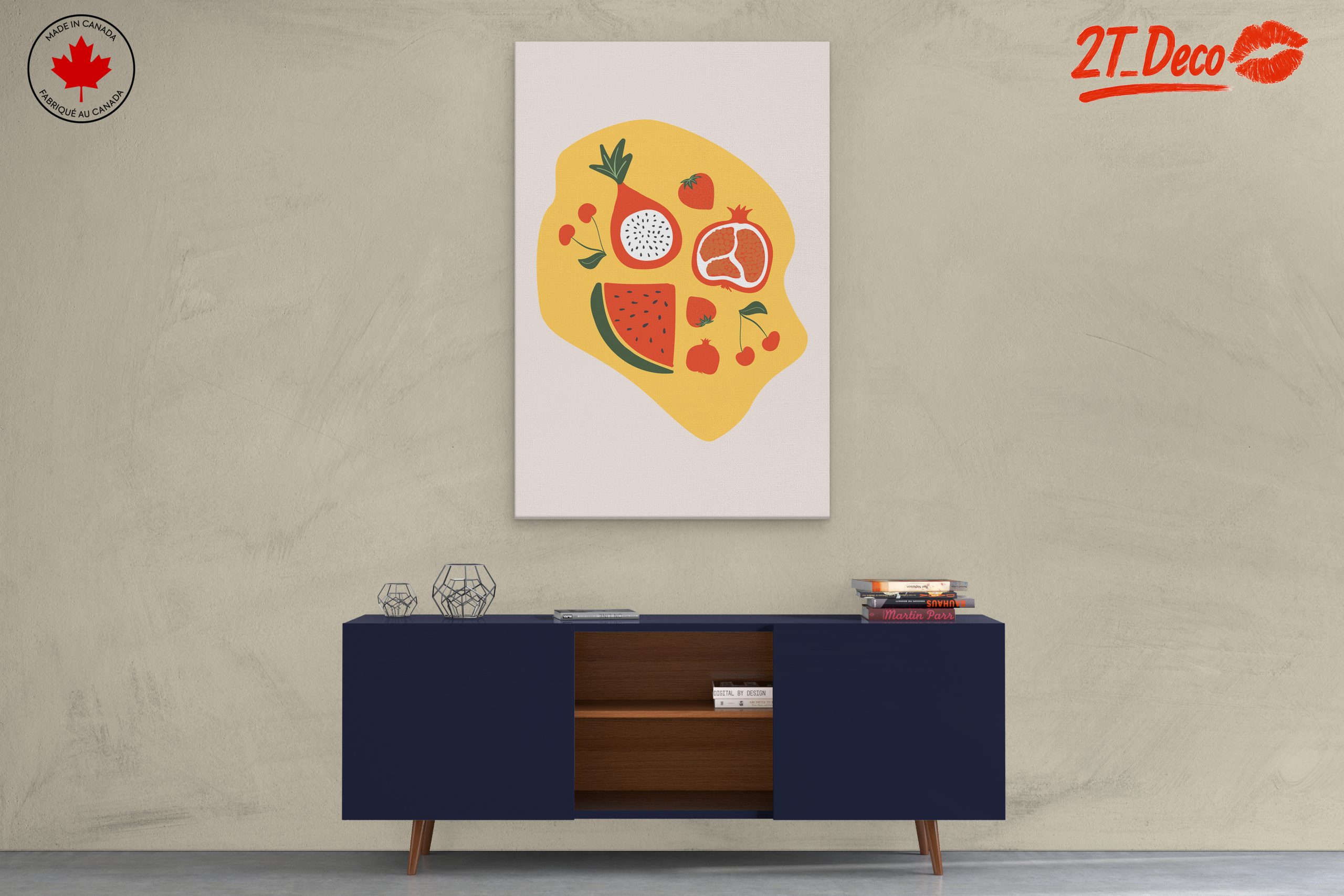 Stylized Abstract Fruit Art - Image 3