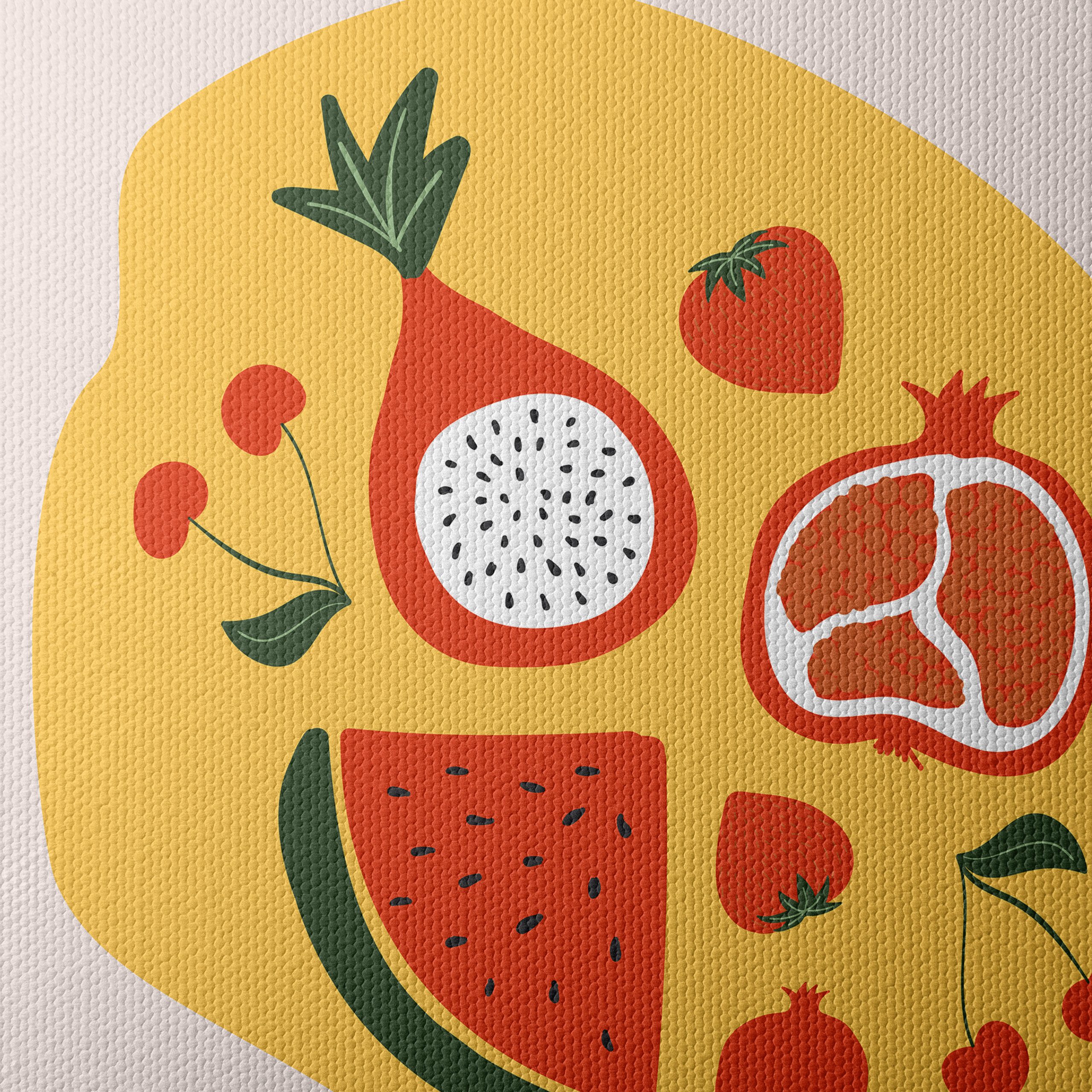 Stylized Abstract Fruit Art - Image 4