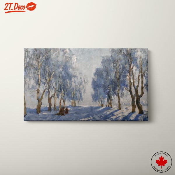 Serene Snowy Landscape with Trees