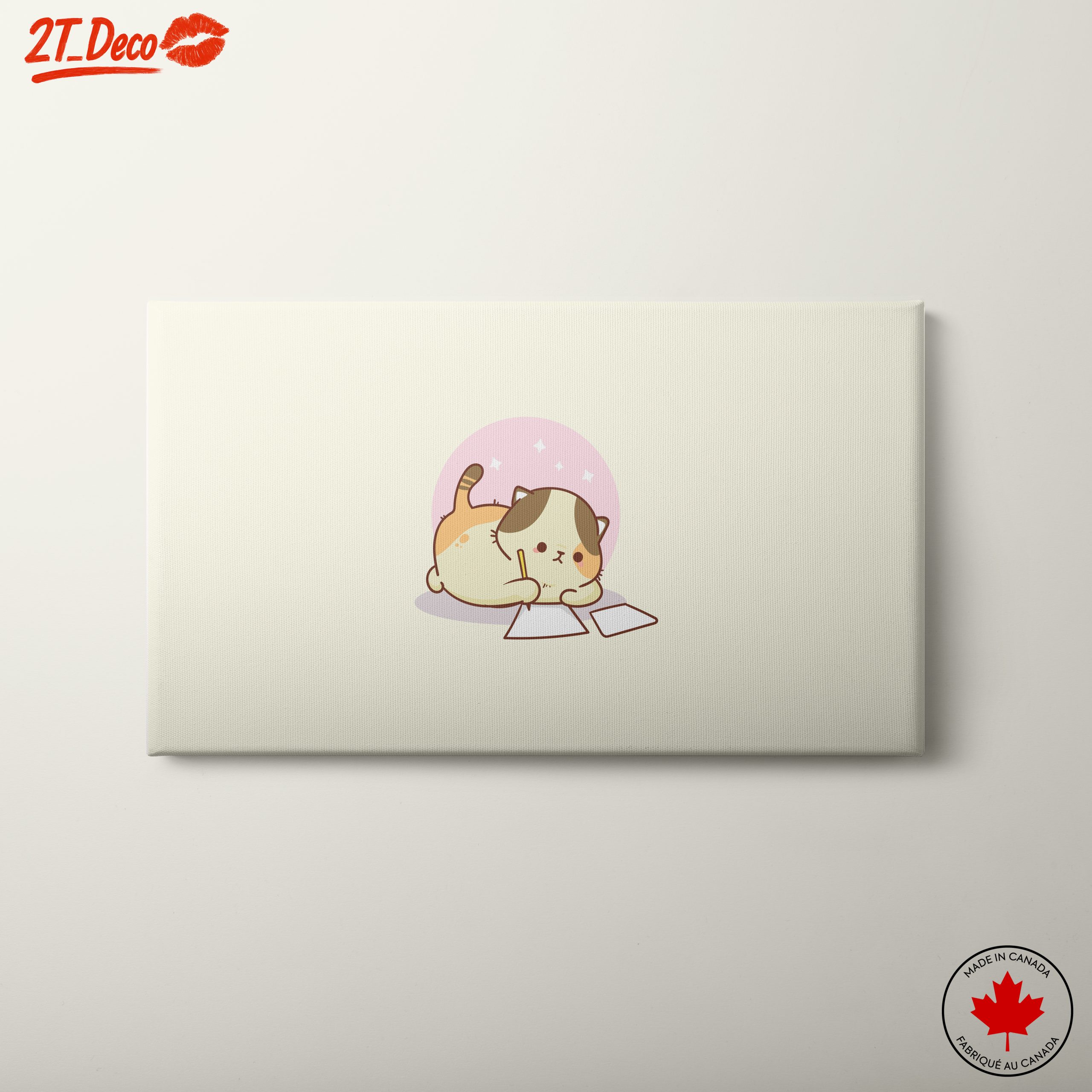 Cute Cat Playing with Papers