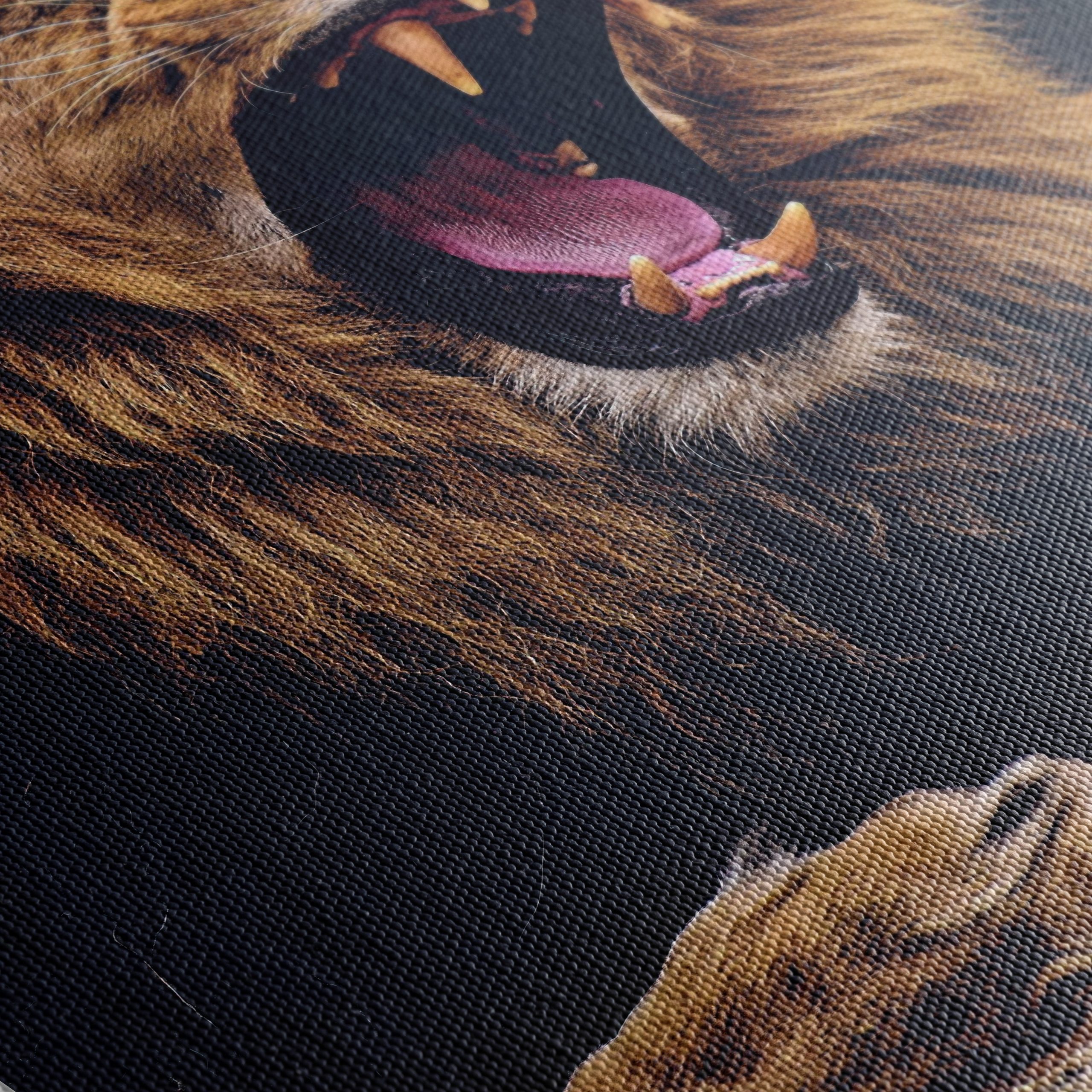 Majestic Lion Roaring Wall Art - Image 5