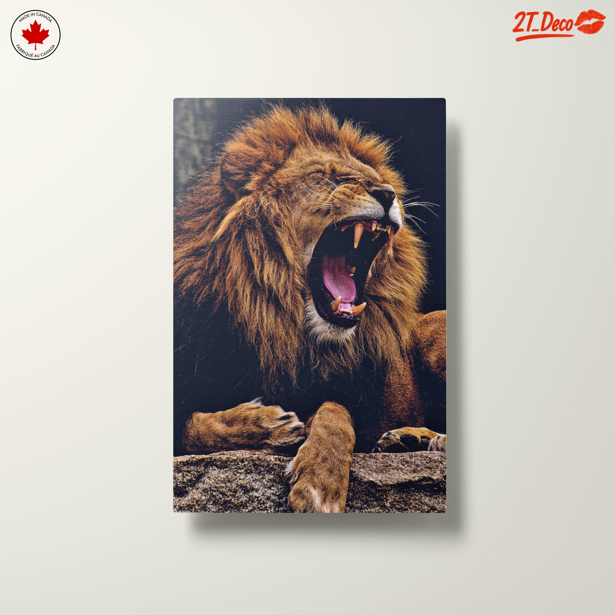 Majestic Lion Roaring Wall Art - Image 10
