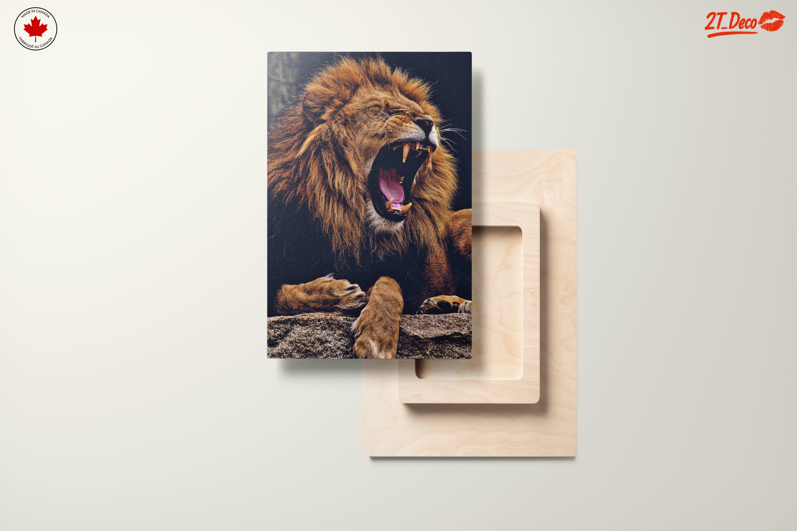 Majestic Lion Roaring Wall Art - Image 11